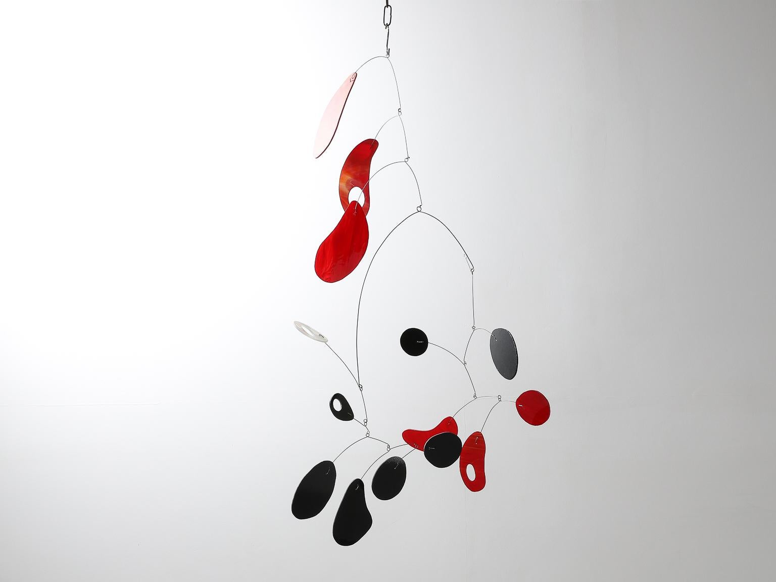 Sculptural Spanish 1960s Glass Mobile 7
