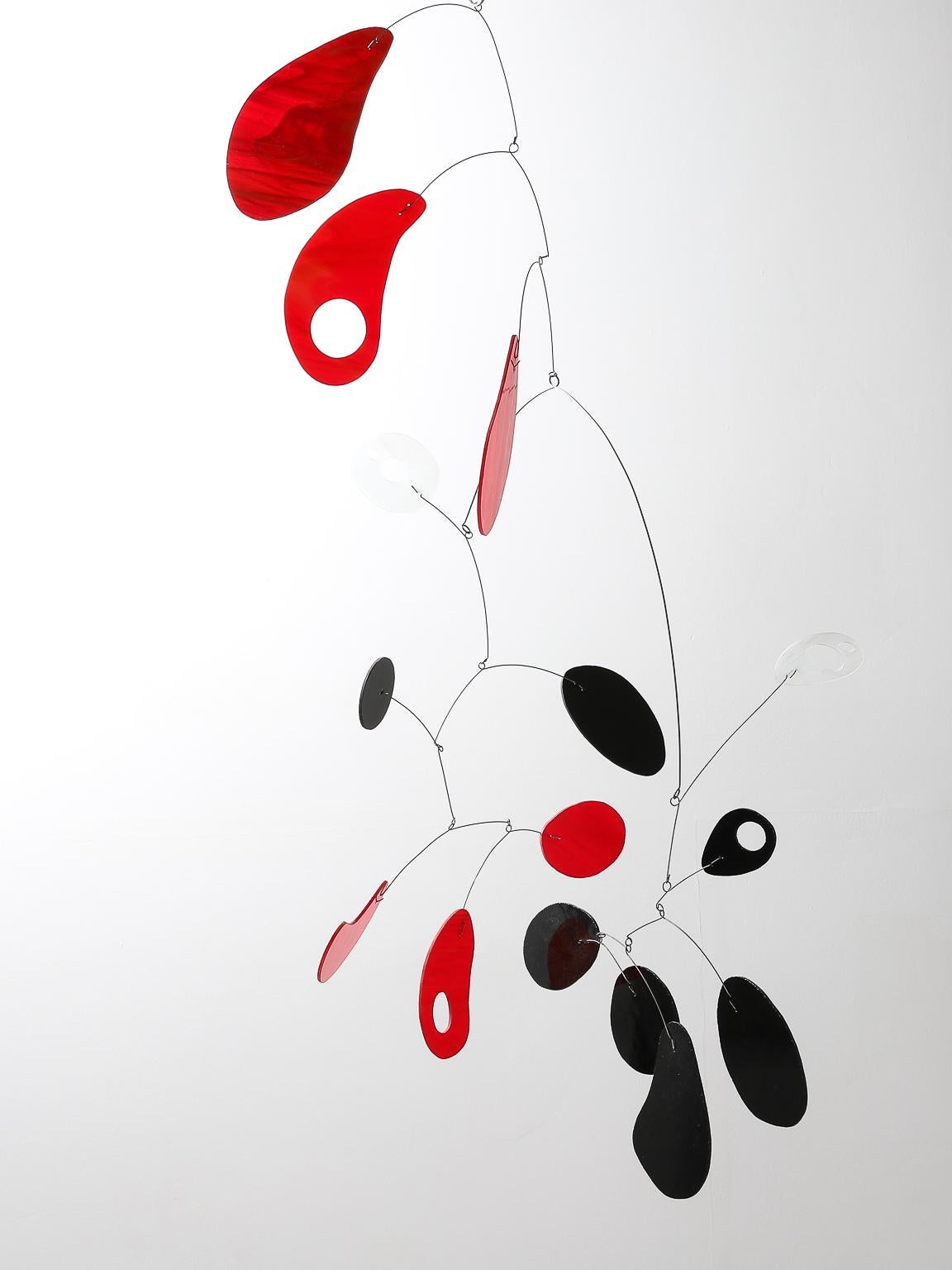 Mid-20th Century Sculptural Spanish 1960s Glass Mobile