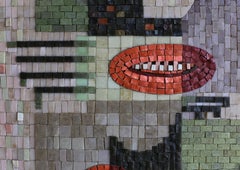 Glass Mosaic Relief Panel by Phyllis Wallen, 1950s