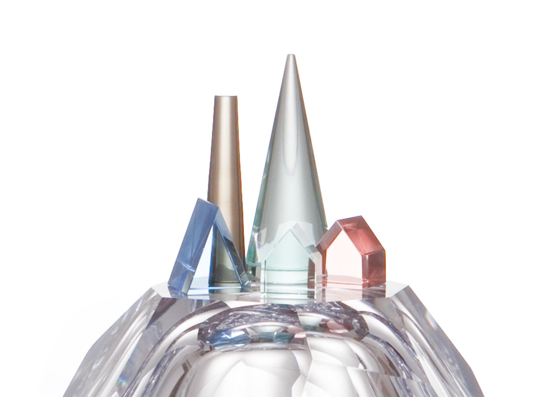 Post-Modern Glass Mountain by Dechem Studio For Sale