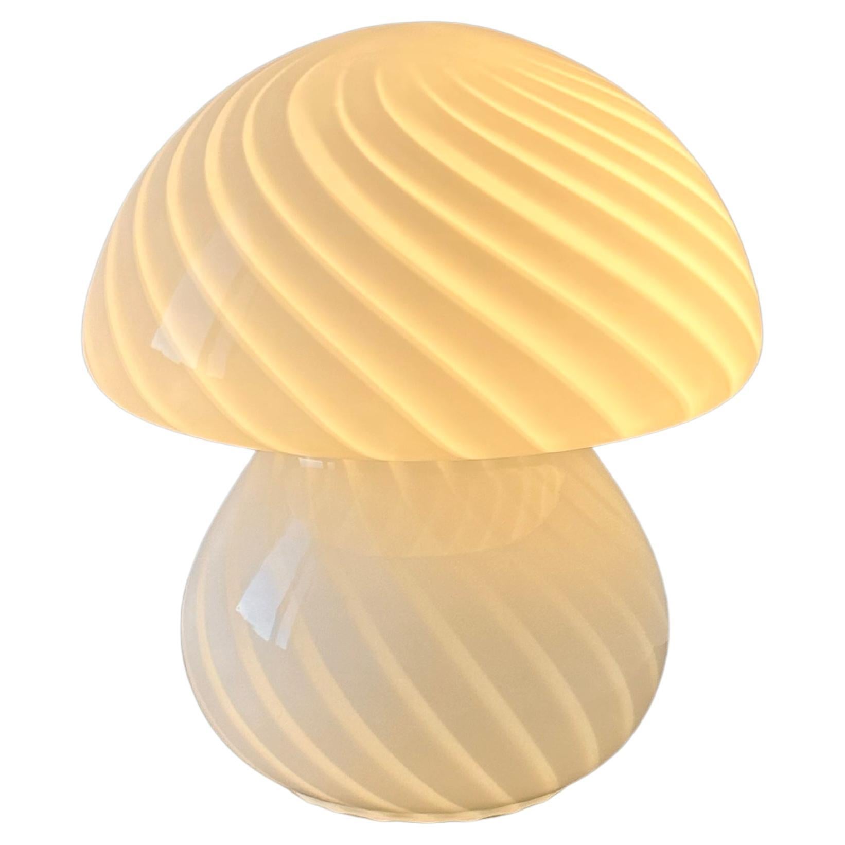 Vintage Murano glass Mushroom Lamp