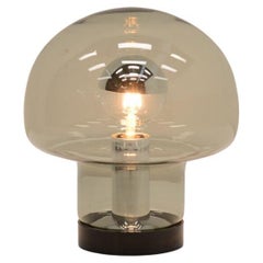Glass mushroom lamp by Peill & Putzler, Germany 60s