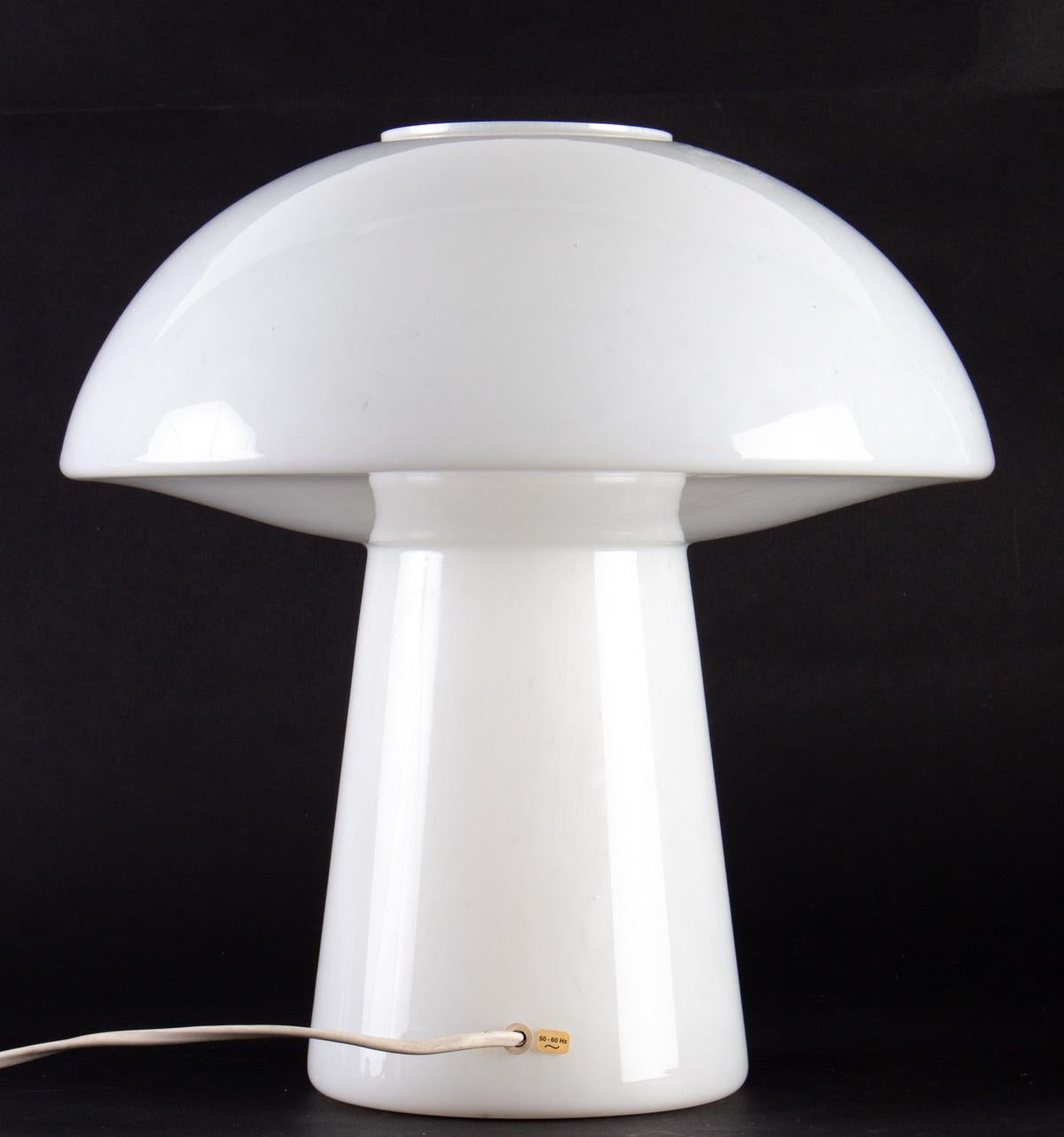 Late 20th Century Glass Mushroom Lamp, Limburg, 1970