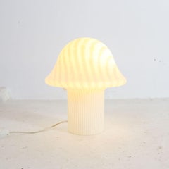 Glass Mushroom Table Lamp by Peil & Putzler 1970s