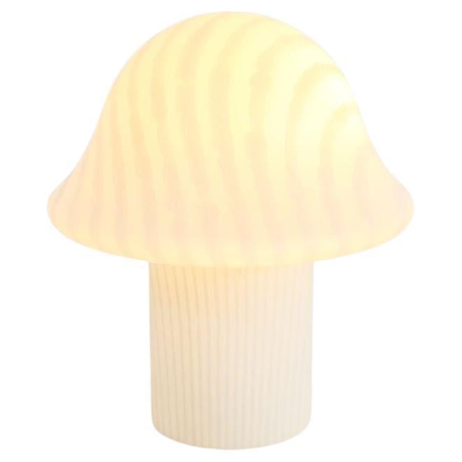 Glass Mushroom Table Lamp by Peil & Putzler 1970s For Sale