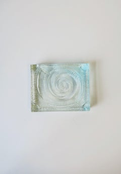 Glass Nautilus Seashell Dish