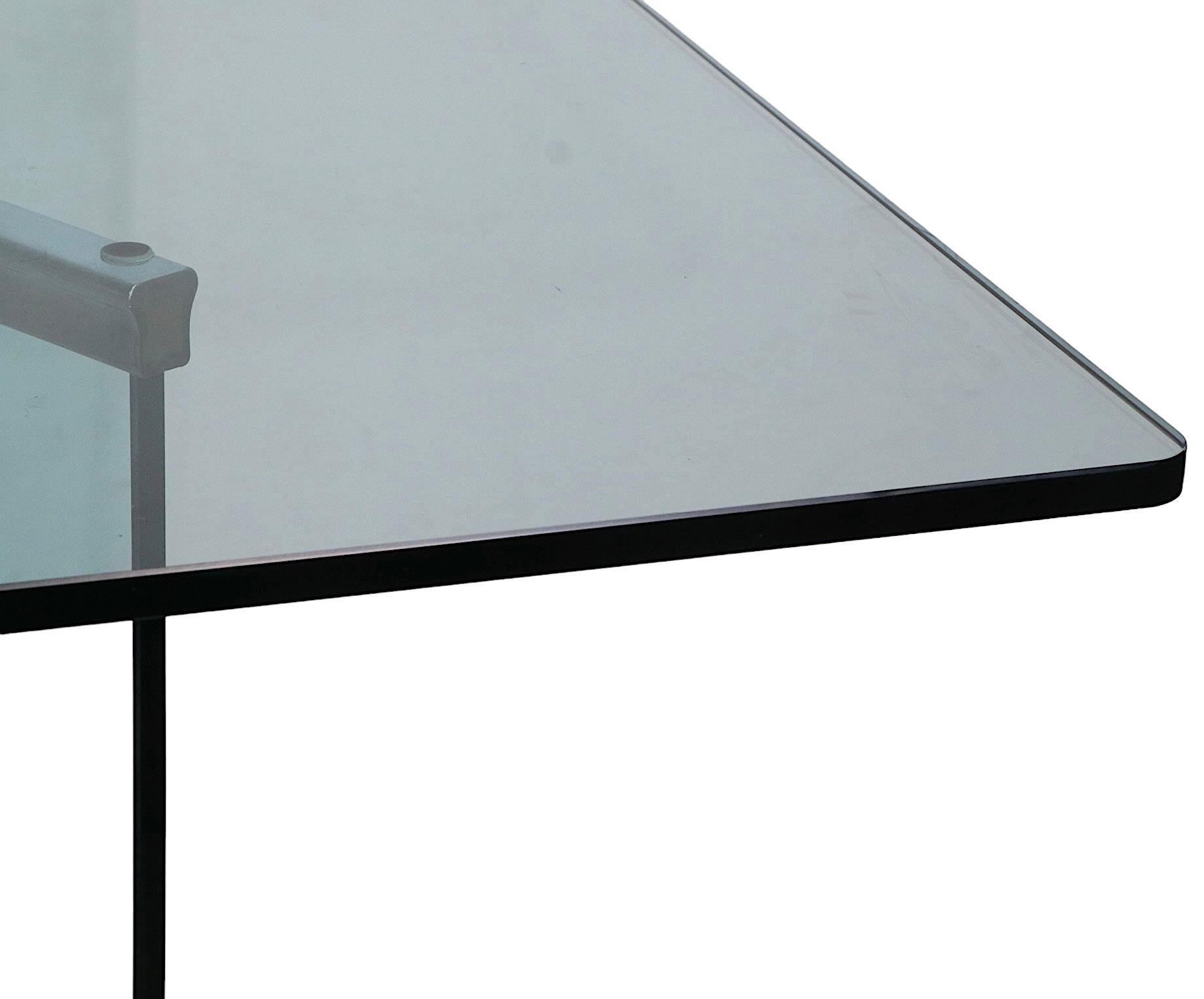 Glass on Glass Dining Table by Irving Rosen for The Pace Collection, C. 1970's 9