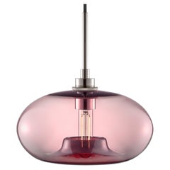 Glass Only - Aurora Plum Handblown Modern Glass Pendant Light, Made in the USA