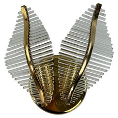 Glass palm wall lamp In the stlye of Venini - 70's, Hollywood Regency