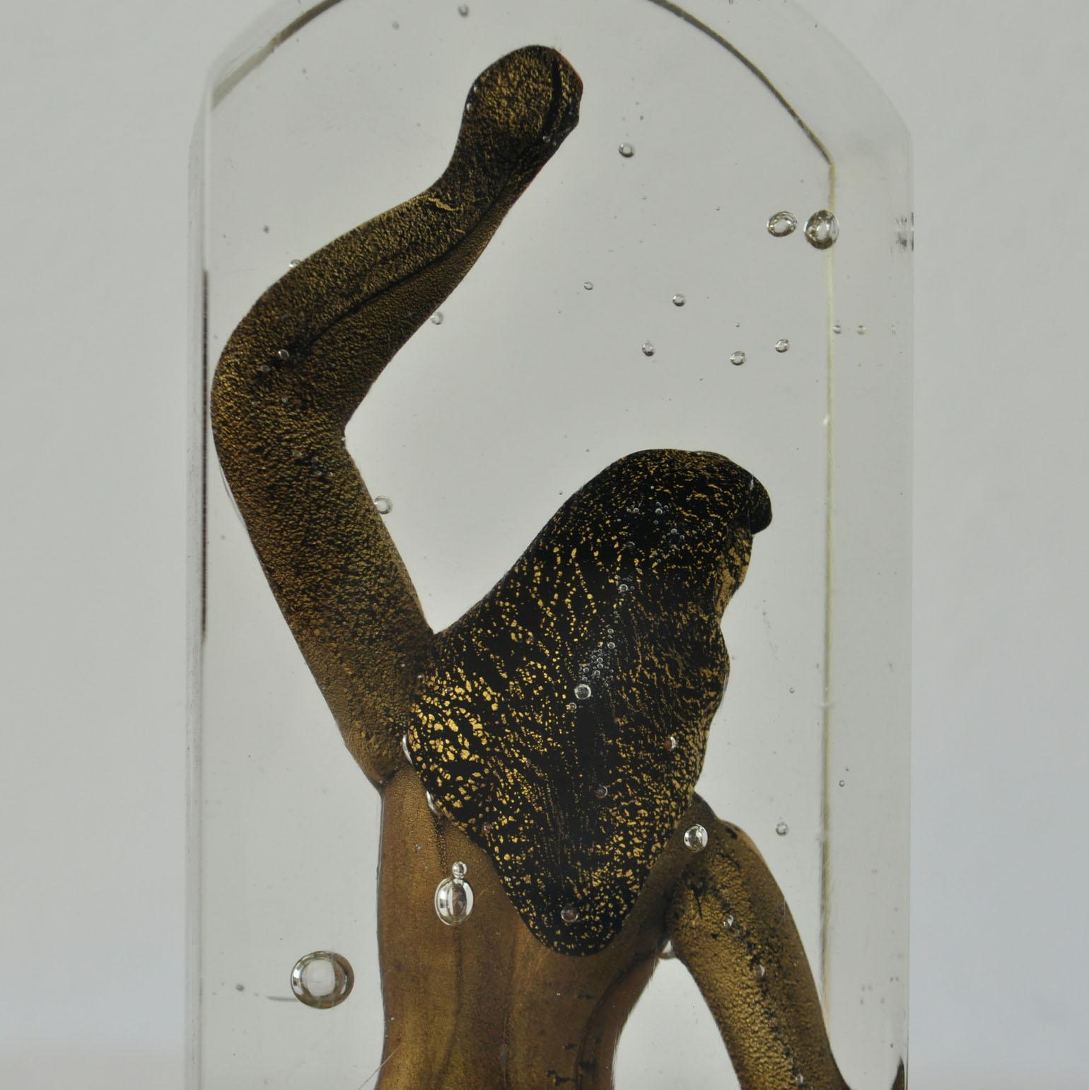 Mid-20th Century Glass Paperweight by Alfredo Barbini, ‘Nudo nel Aqua’, 1949