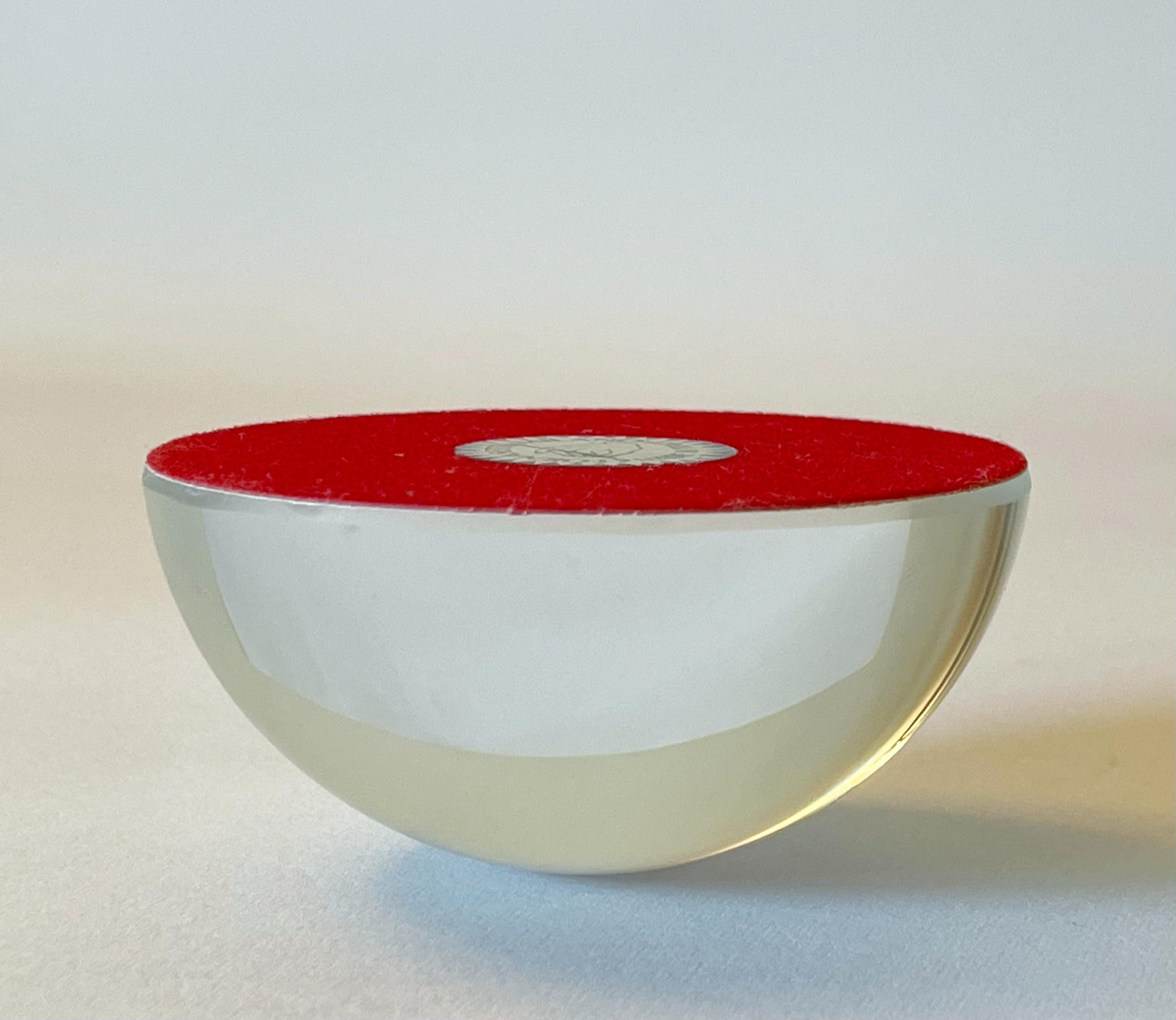 20th Century Glass Paperweight by Fornasetti