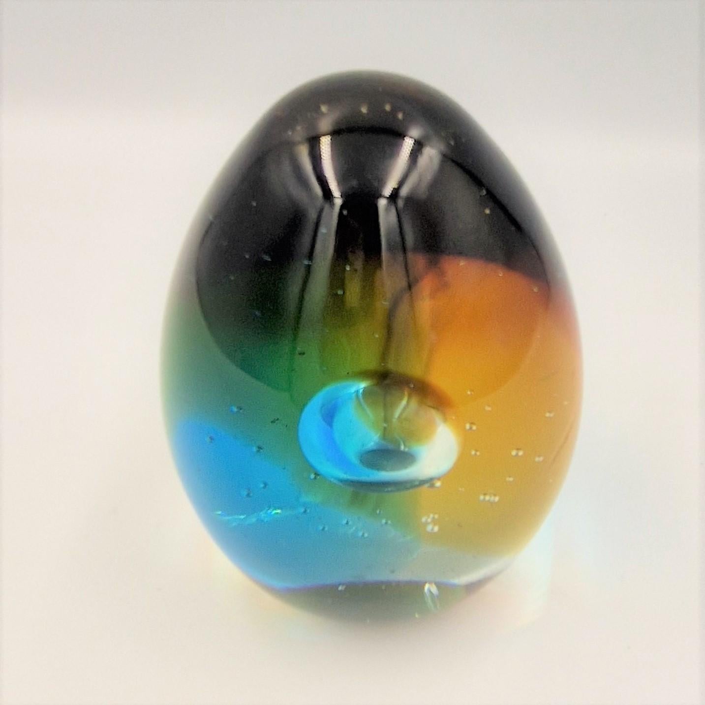 Mid-Century Modern Glass Paperweight from Bohemia. 1960 - 1970 For Sale