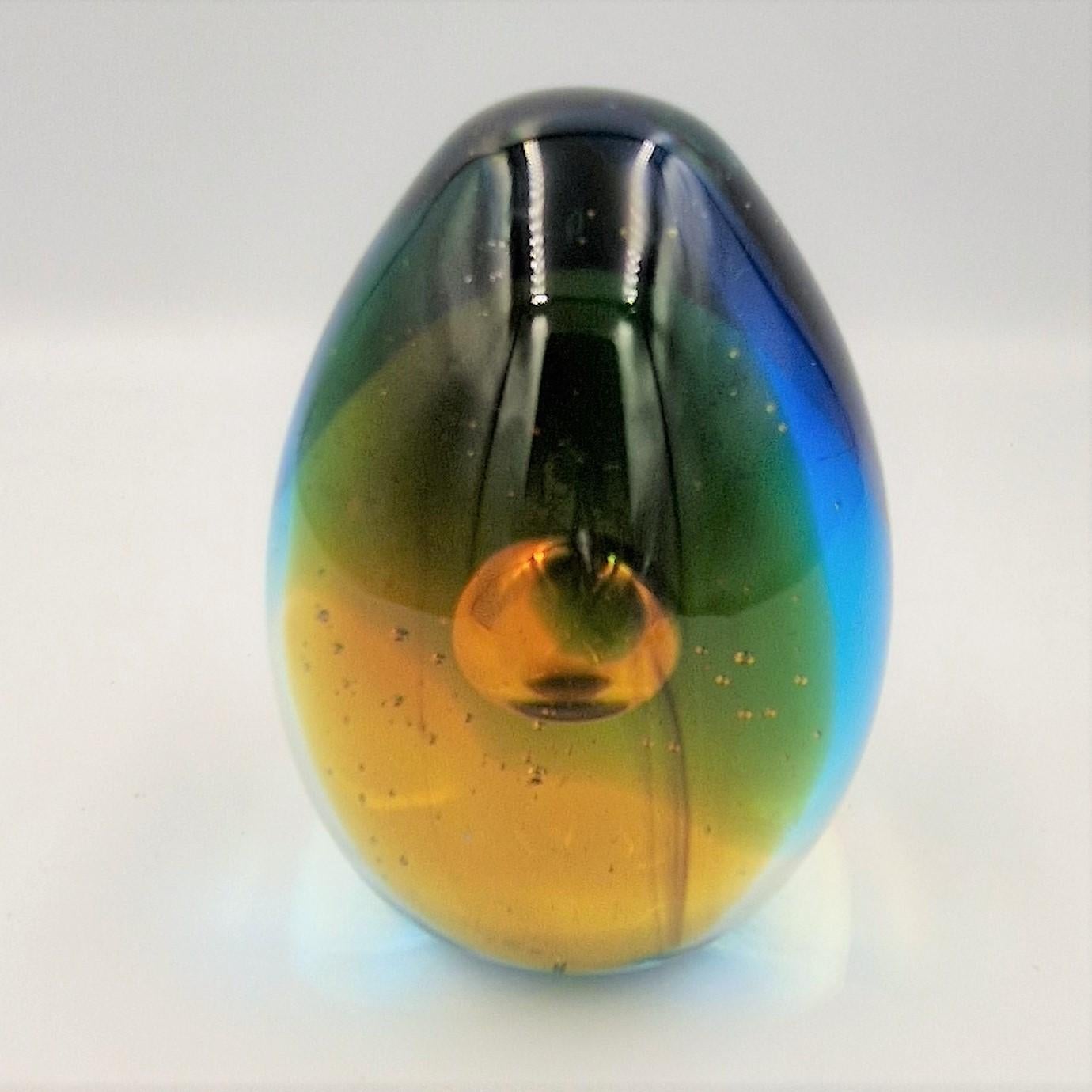 Hand-Crafted Glass Paperweight from Bohemia. 1960 - 1970 For Sale