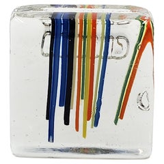 Presse-papiers en verre avec technique de vitrofusion Churba