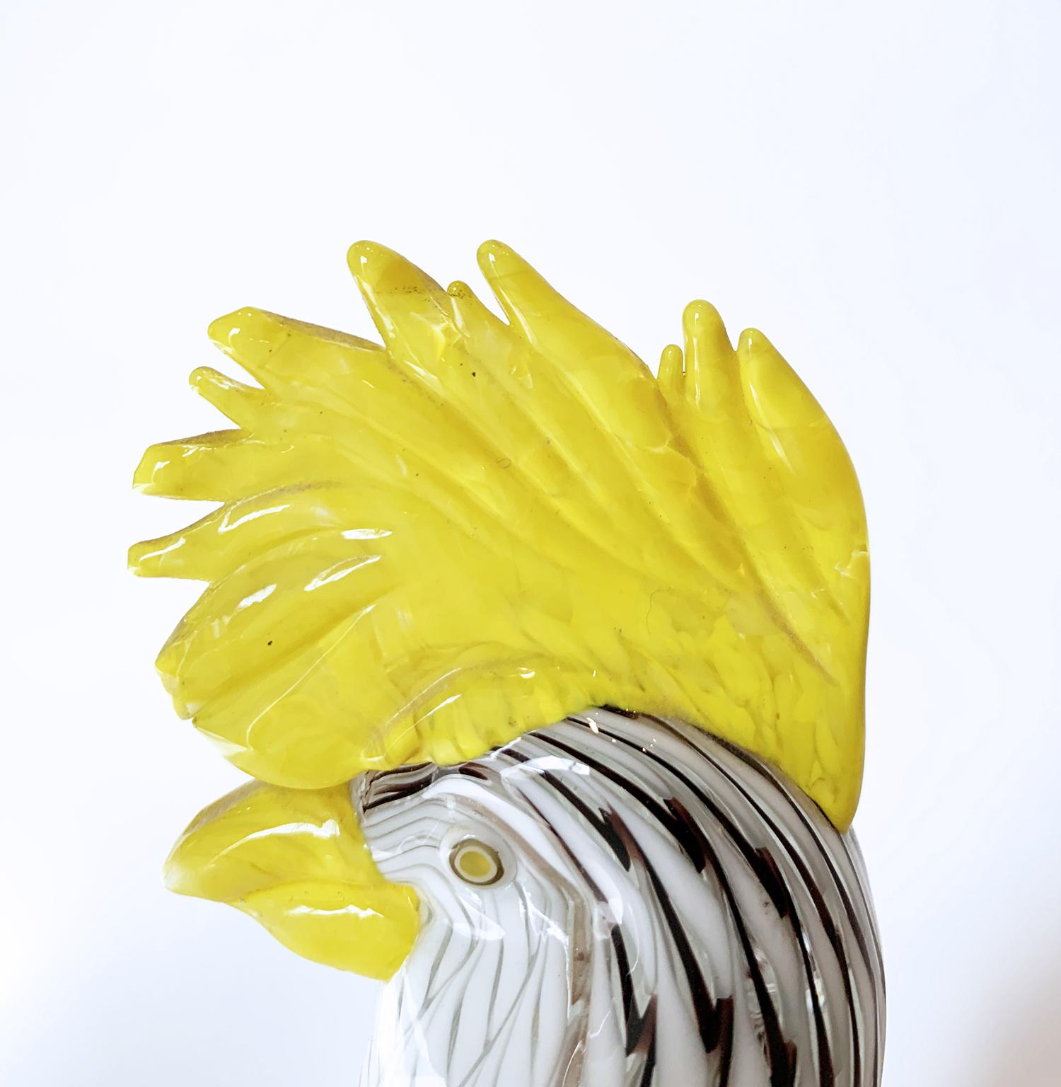 Scultura in vetro a forma di pappagallo, Dino Martens, Venezia, Aureliano Toso, 1953-1956 in vendita 2