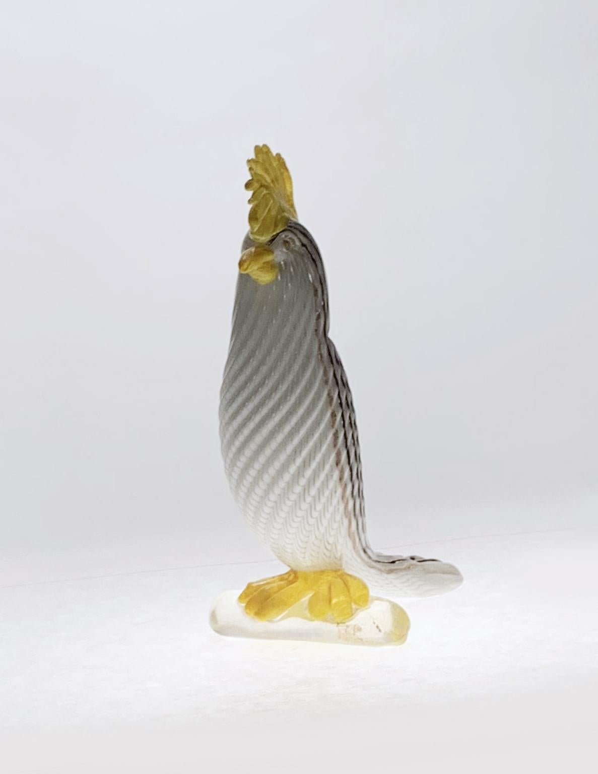 Glass Parrot-Shaped Sculpture, Dino Martens, Venice, Aureliano Toso, 1953-1956 For Sale 10