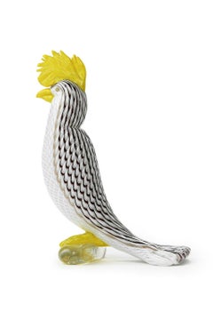 Glass Parrot-Shaped Sculpture, Dino Martens, Venice, Aureliano Toso, 1953-1956