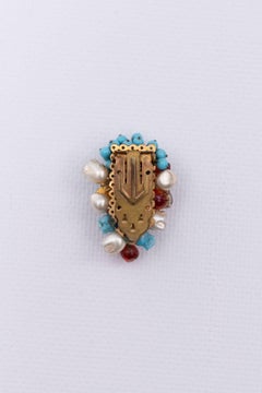 Glass Paste Brooch