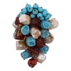 Glass Paste Brooch
