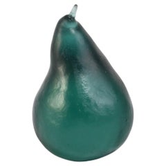 Glass Pear in Jade