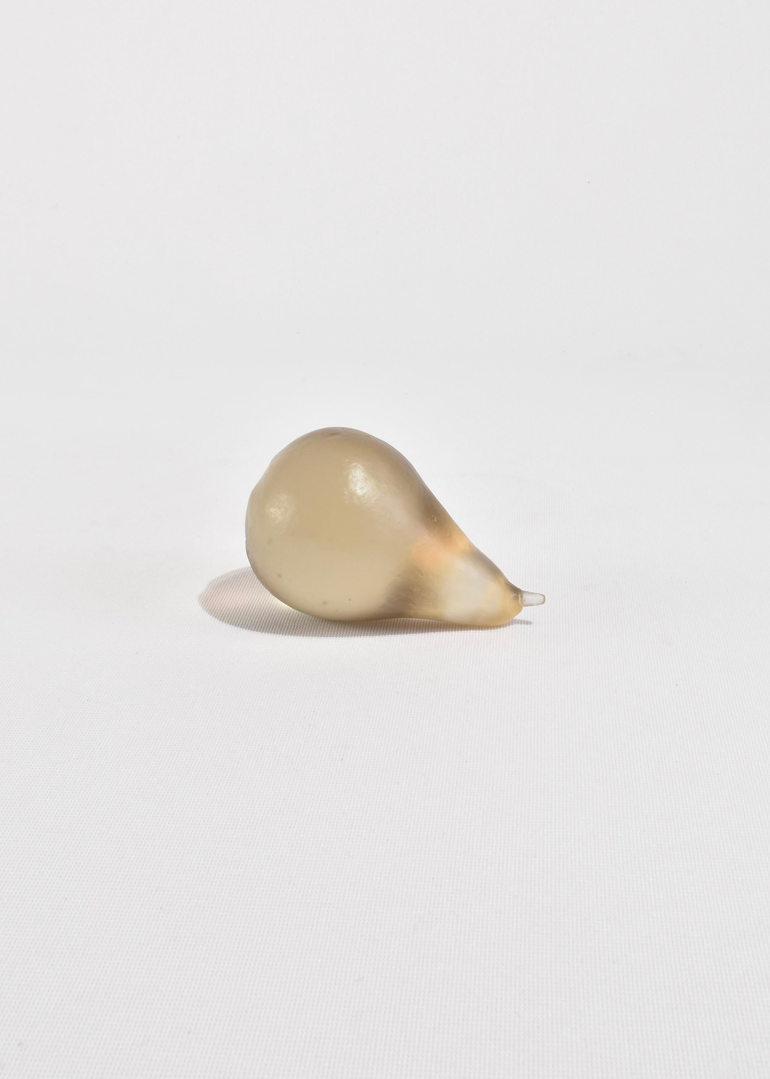 Glass Pear in Pale Bronze In New Condition For Sale In Richmond, VA