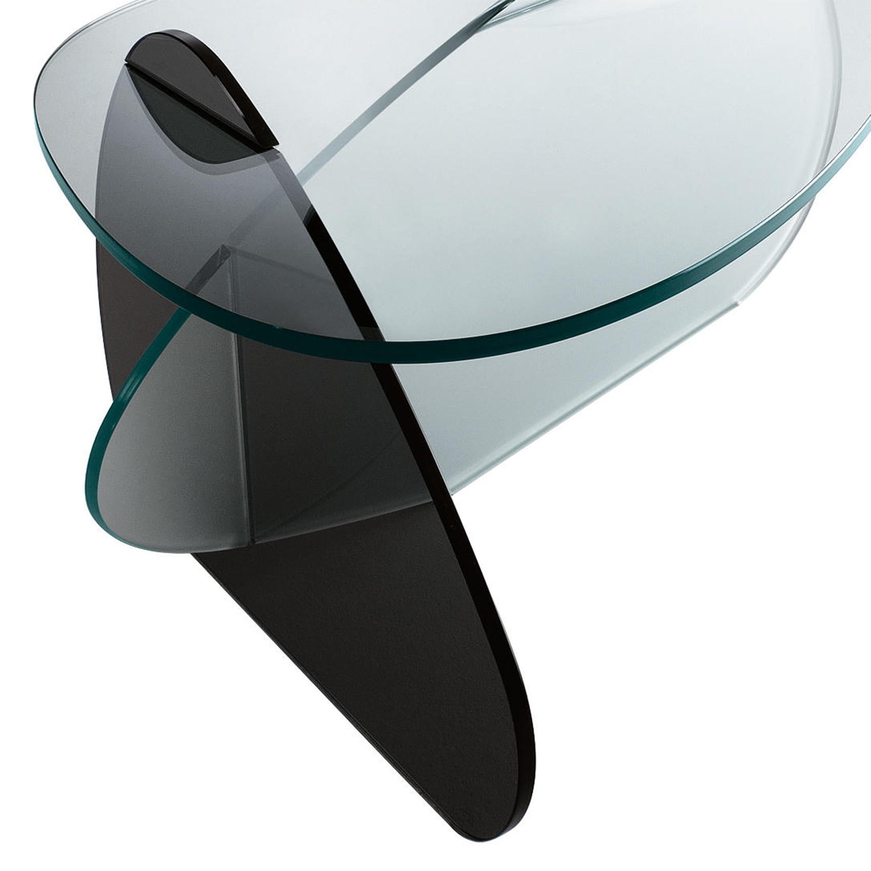 italien Table basse en galets de verre en vente