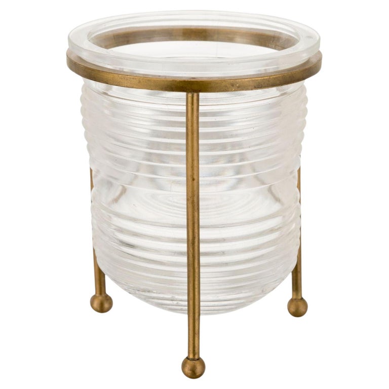 Enchanted brass and glass pen holder For Sale at 1stDibs