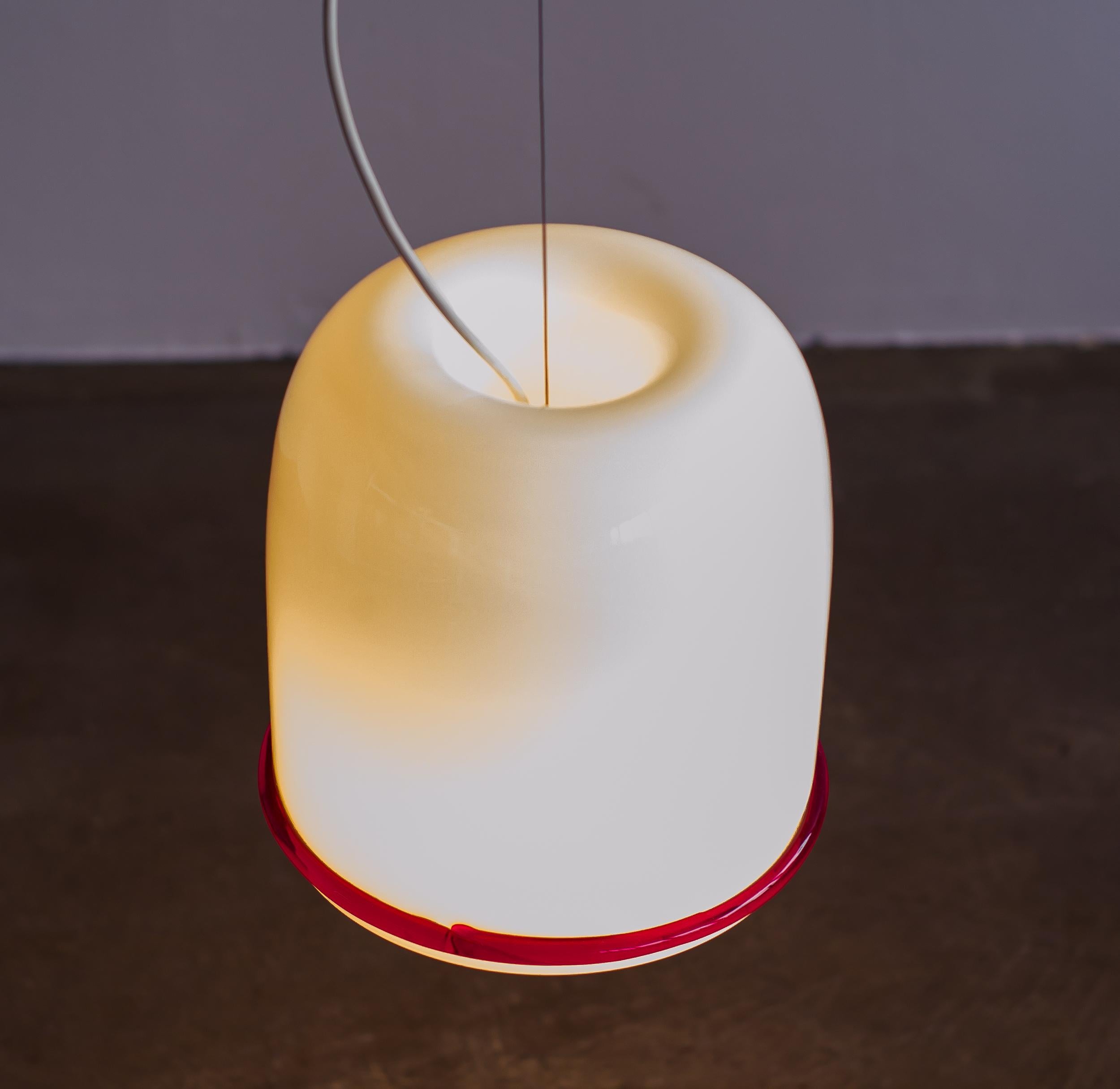 Mid-Century Modern Glass Pendant by Ettore Sottsass for Vistosi For Sale