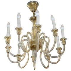 Colgante de cristal al estilo de Murano, hacia 1960