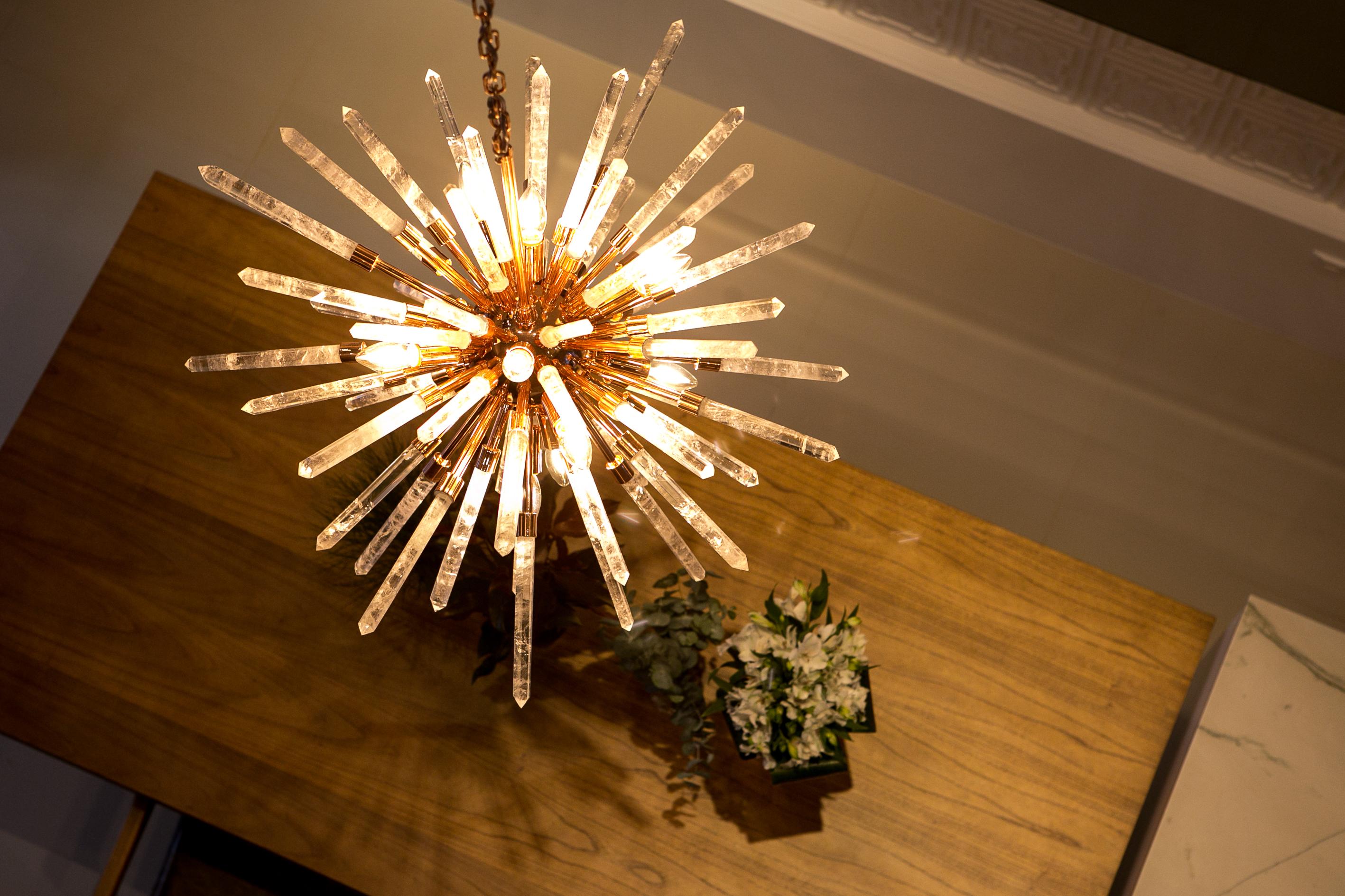 Contemporary Glass Pendant Lamp by Aver For Sale