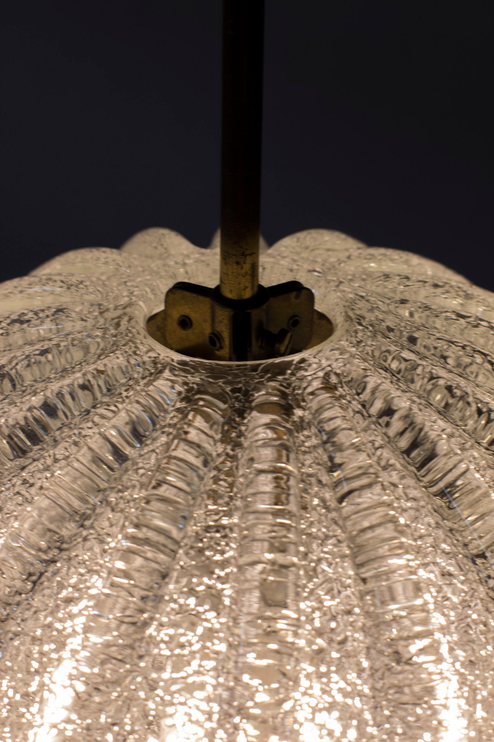 Mid-Century Modern Glass Pendant Lamp by Barovier & Toso, Italy, 1950s No.2