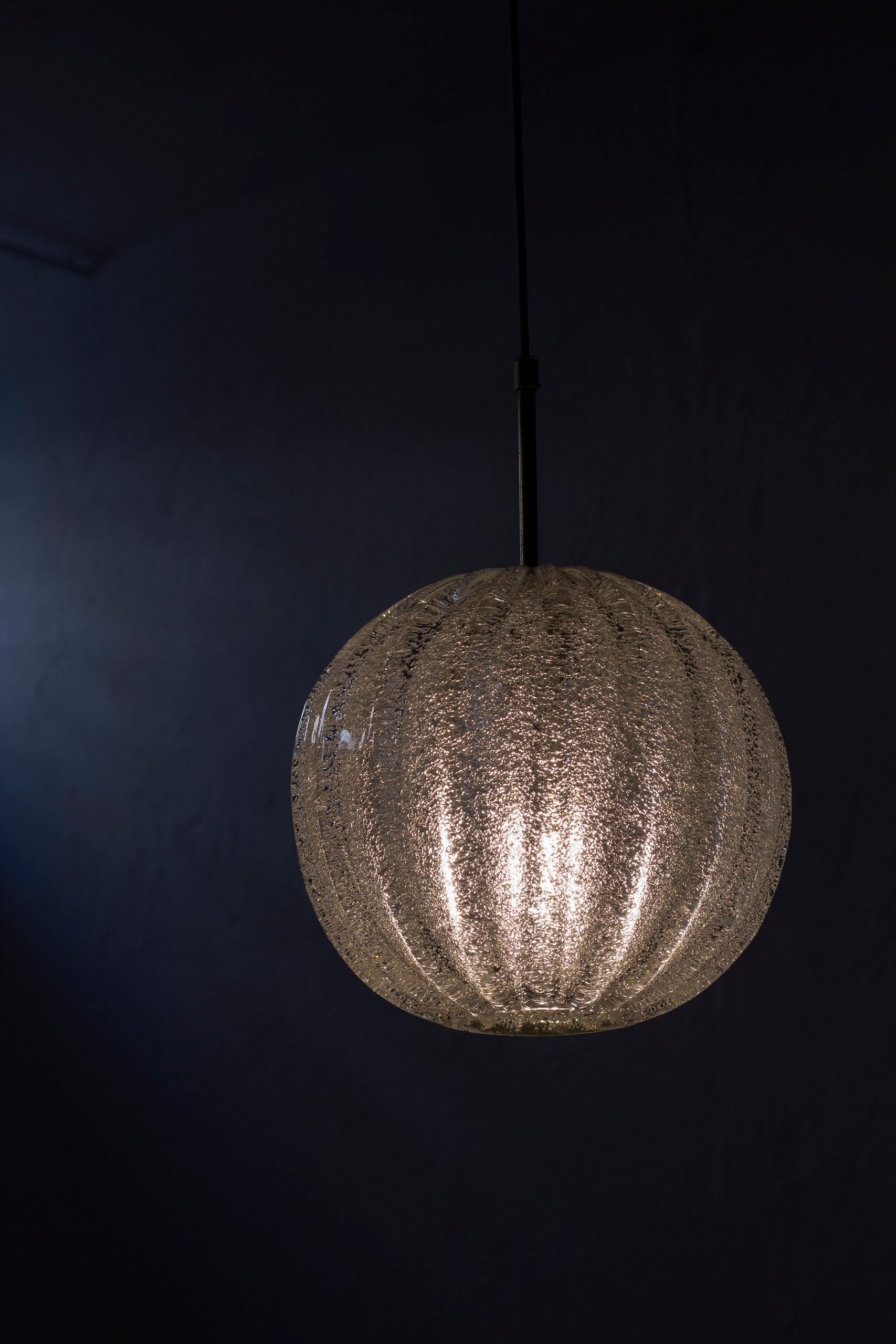 Mid-20th Century Glass Pendant Lamp by Barovier & Toso, Italy, 1950s No.2