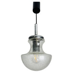 Glass Pendant Lamp by Doria, 1960s, Germany