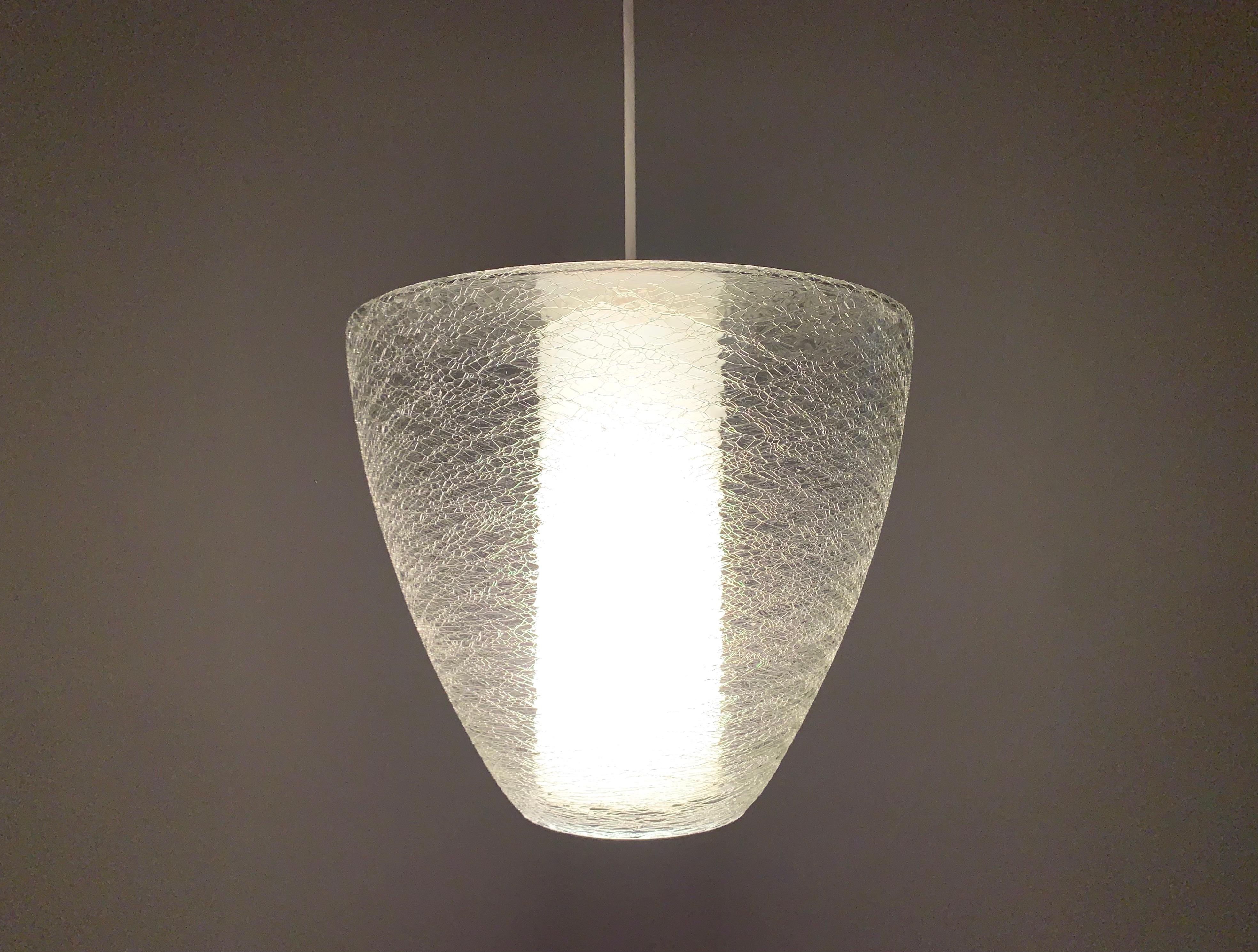 Glass pendant lamp by Doria 1