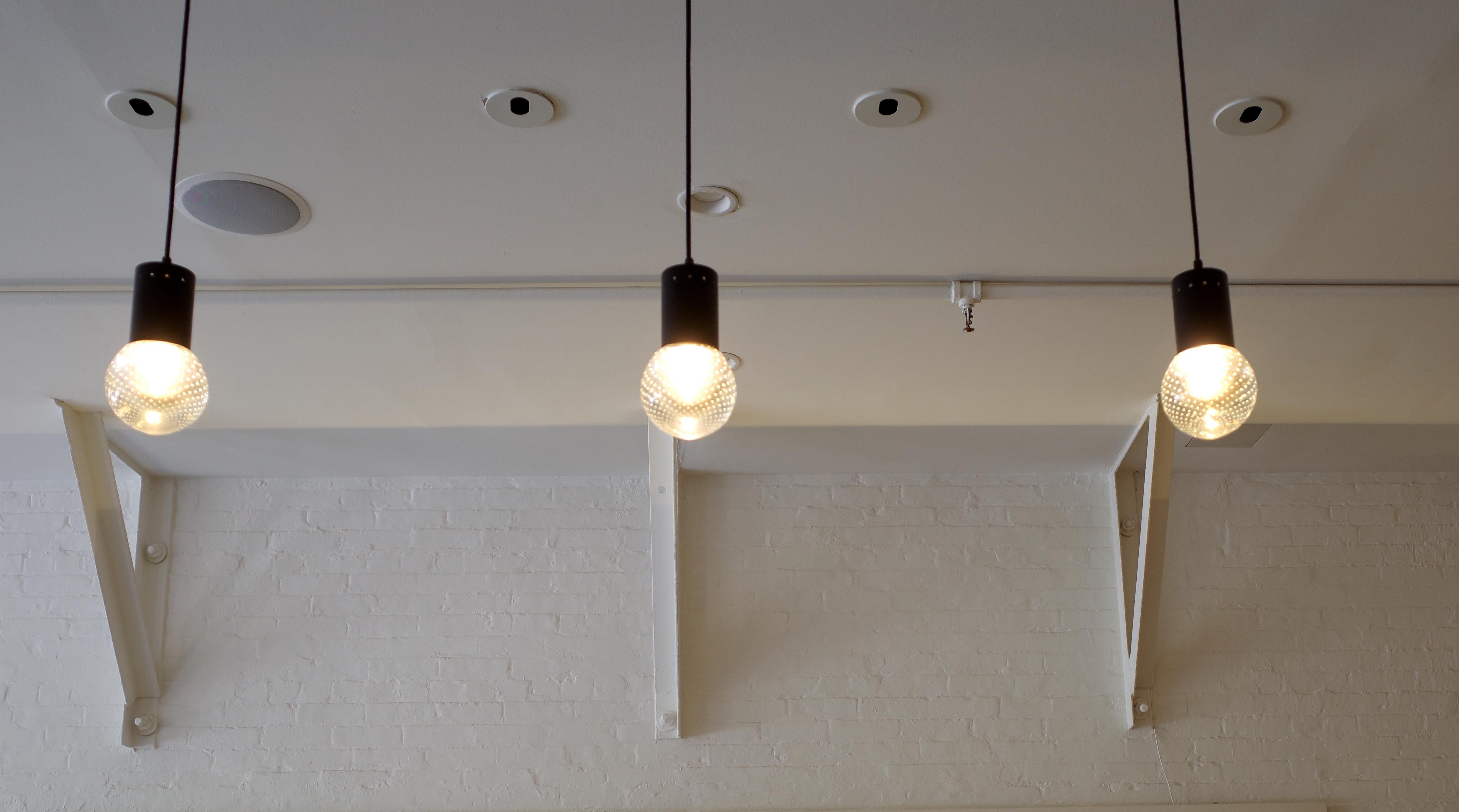 Lampe à suspension en verre par Gino Sarfatti pour Arteluce en vente 4