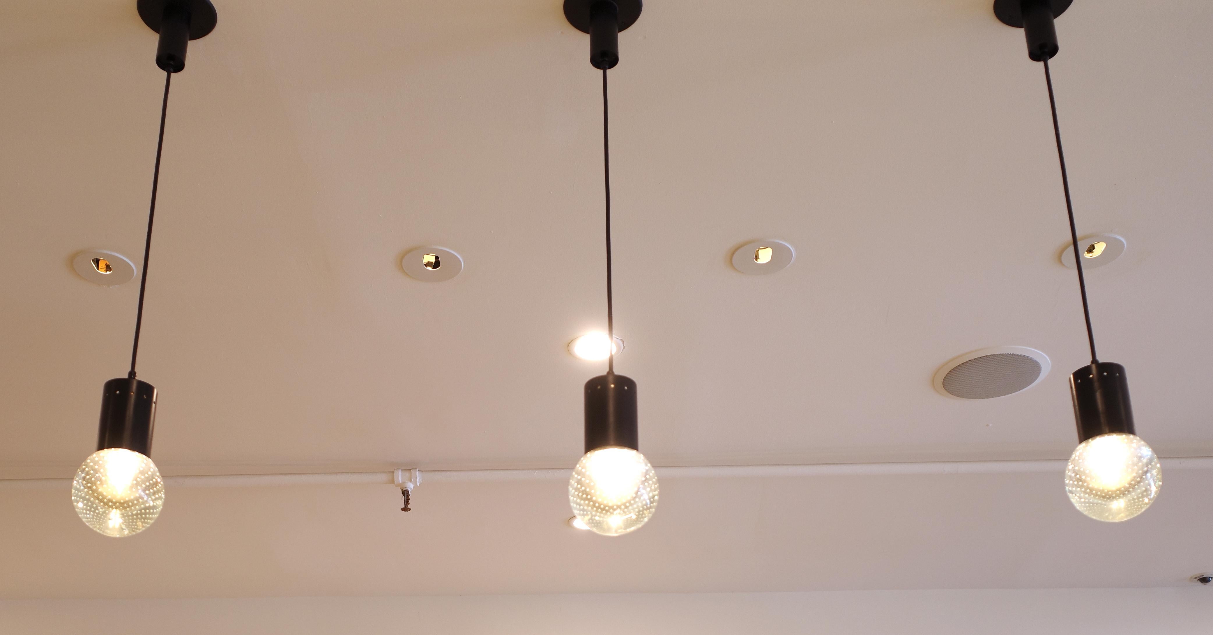 Lampe à suspension en verre par Gino Sarfatti pour Arteluce Bon état - En vente à New York, NY