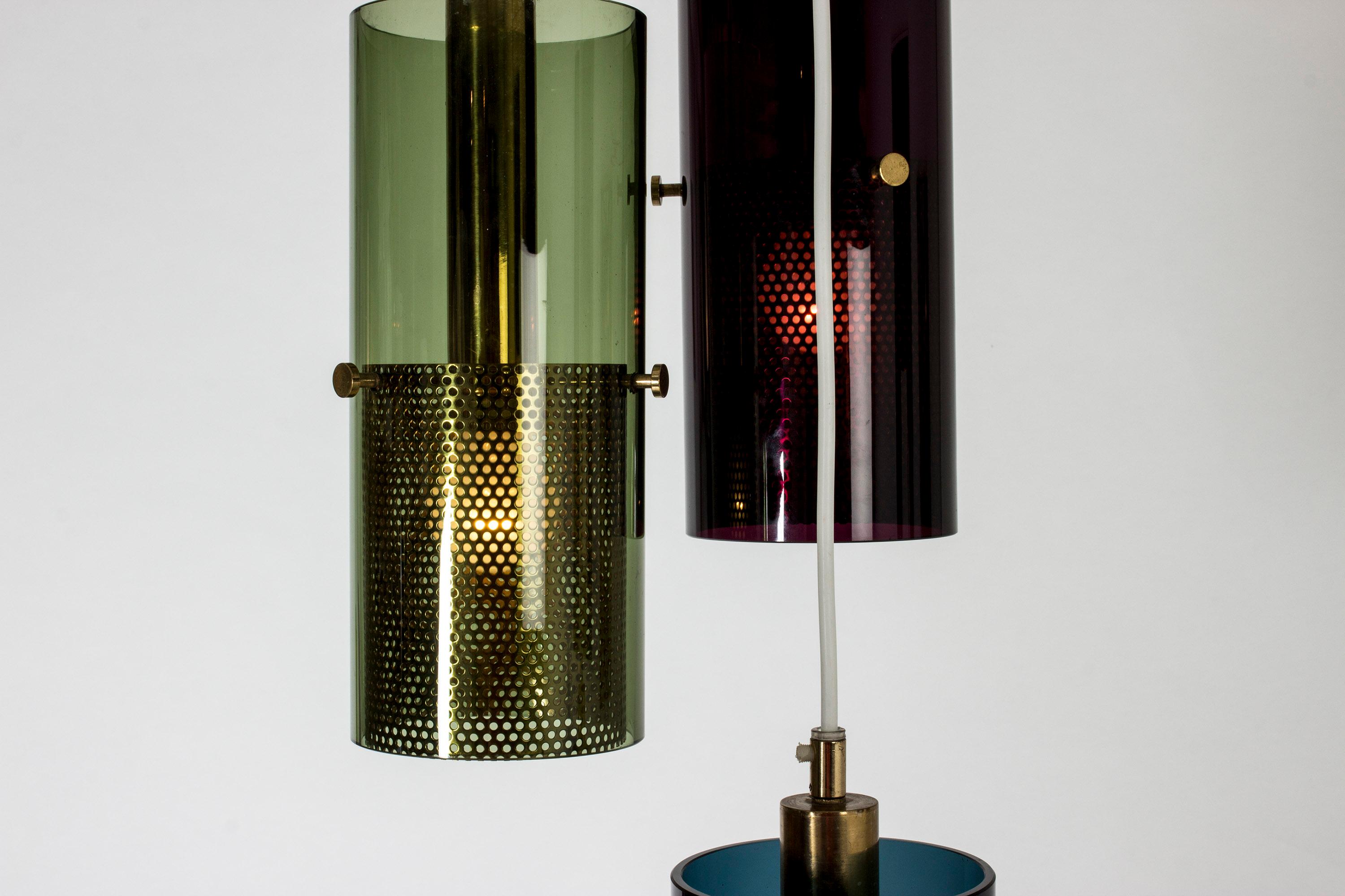 Swedish Glass Pendant Lamp by Hans-Agne Jakobsson For Sale