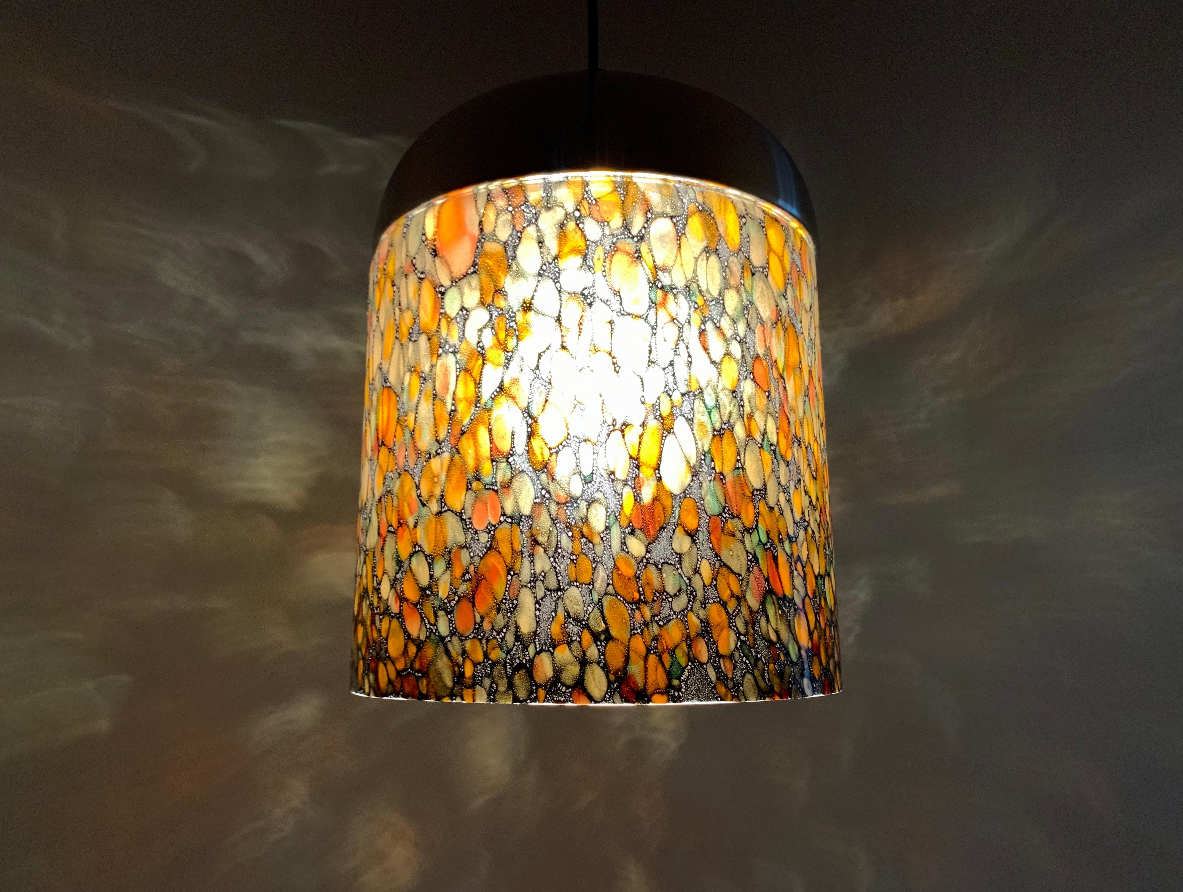 Glass Pendant Lamp by Peill and Putzler For Sale 3