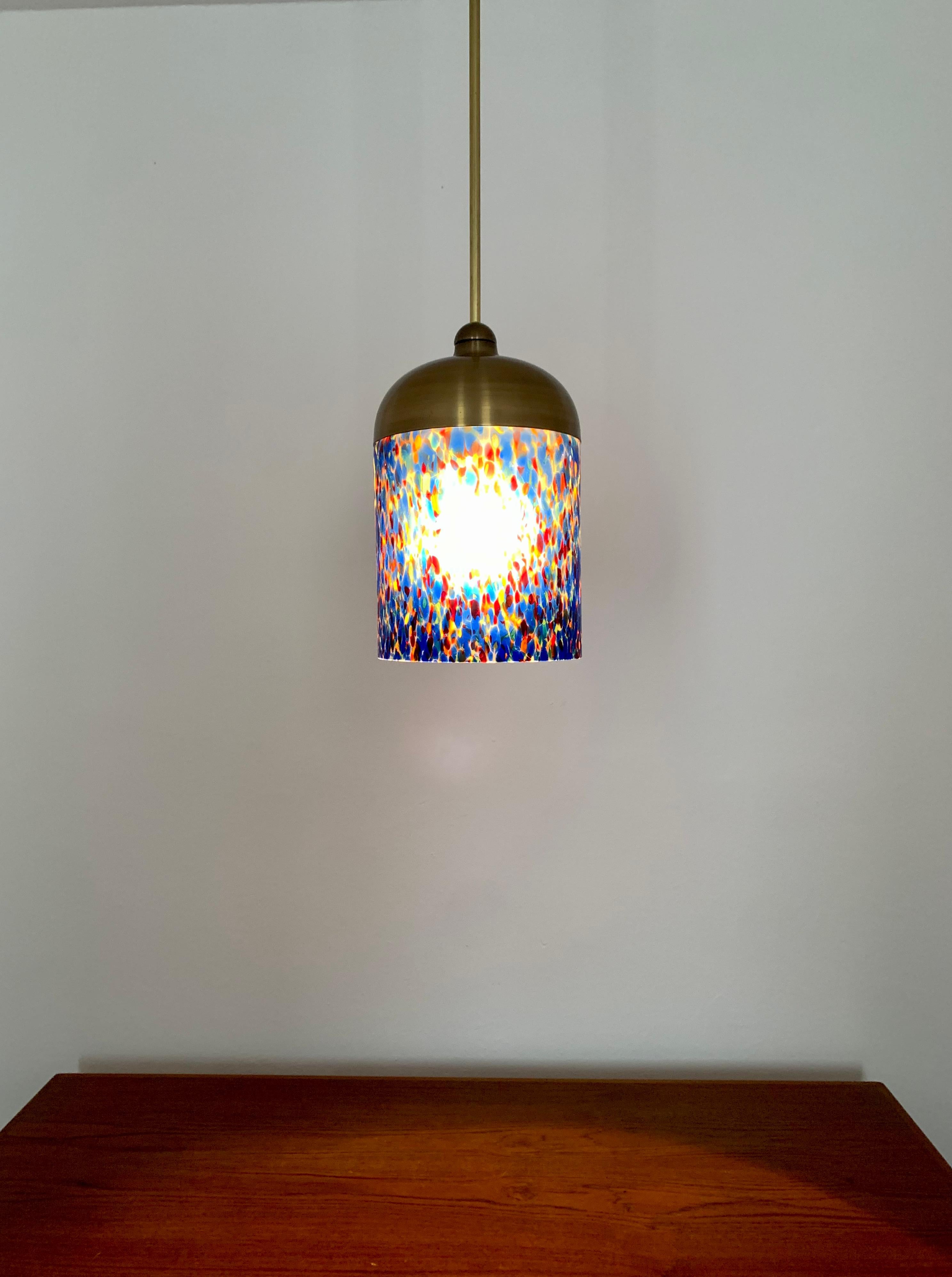Glass Pendant Lamp by Peill and Putzler For Sale 4