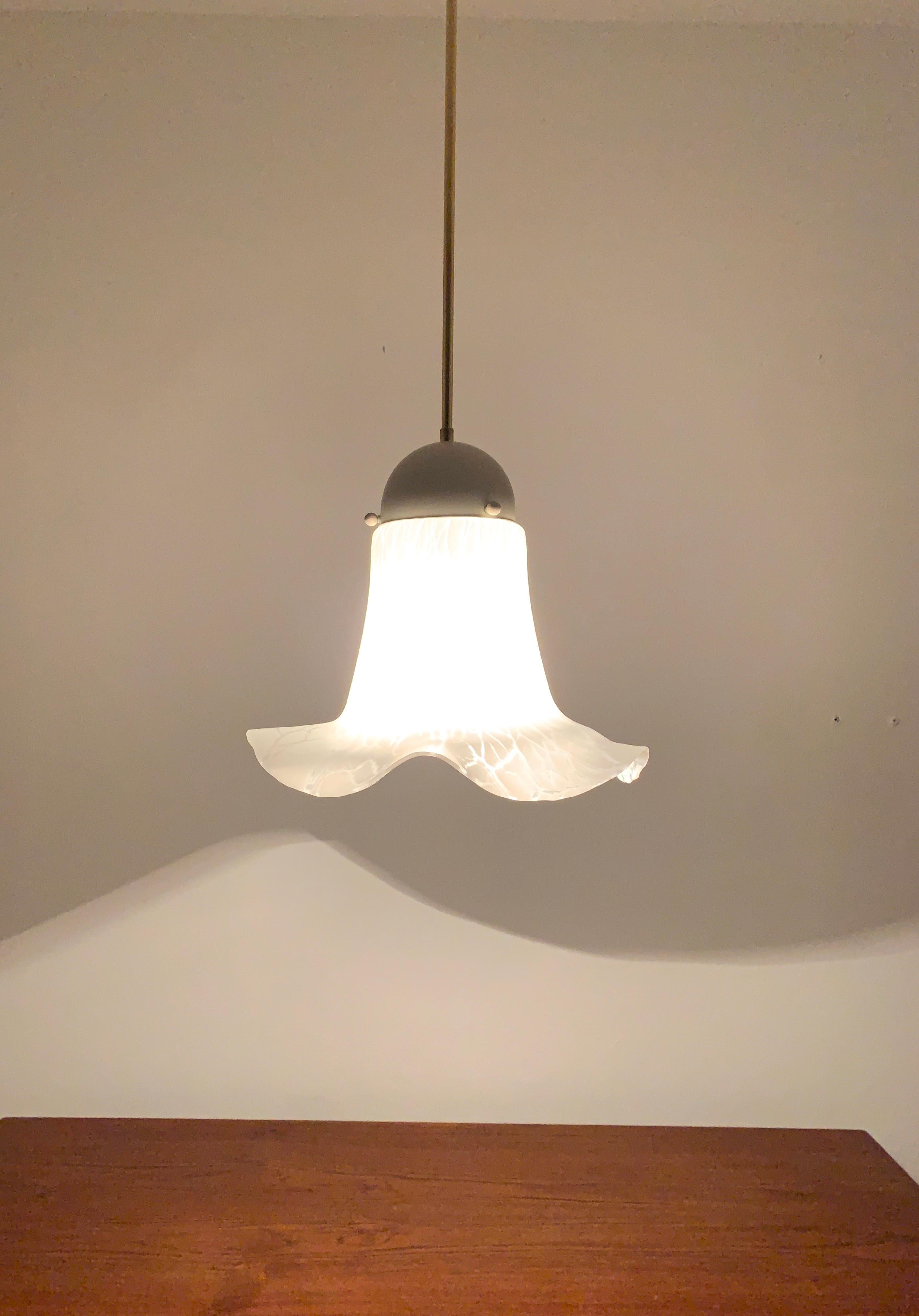 Glass Pendant Lamp by Peill and Putzler For Sale 5
