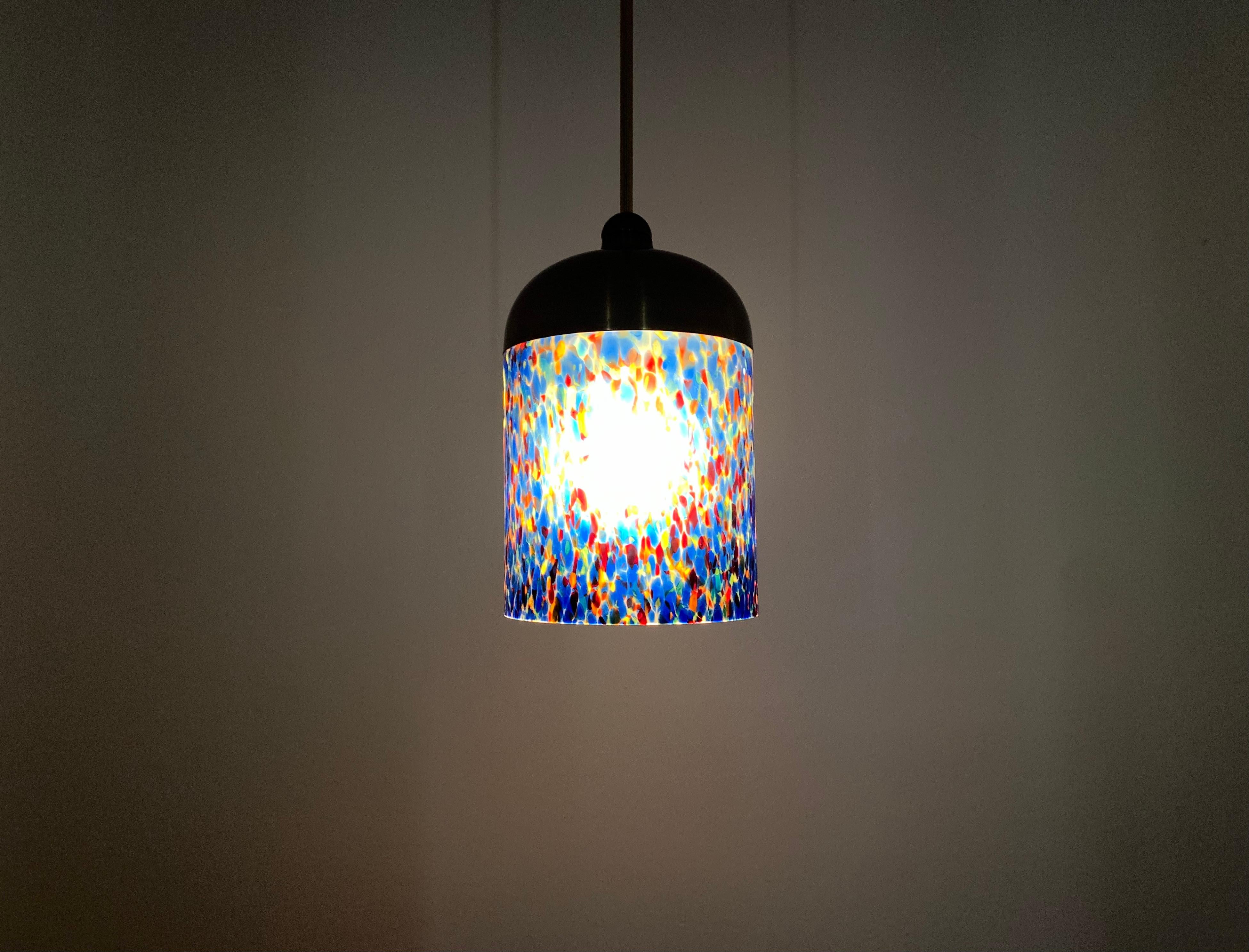 Glass Pendant Lamp by Peill and Putzler For Sale 5