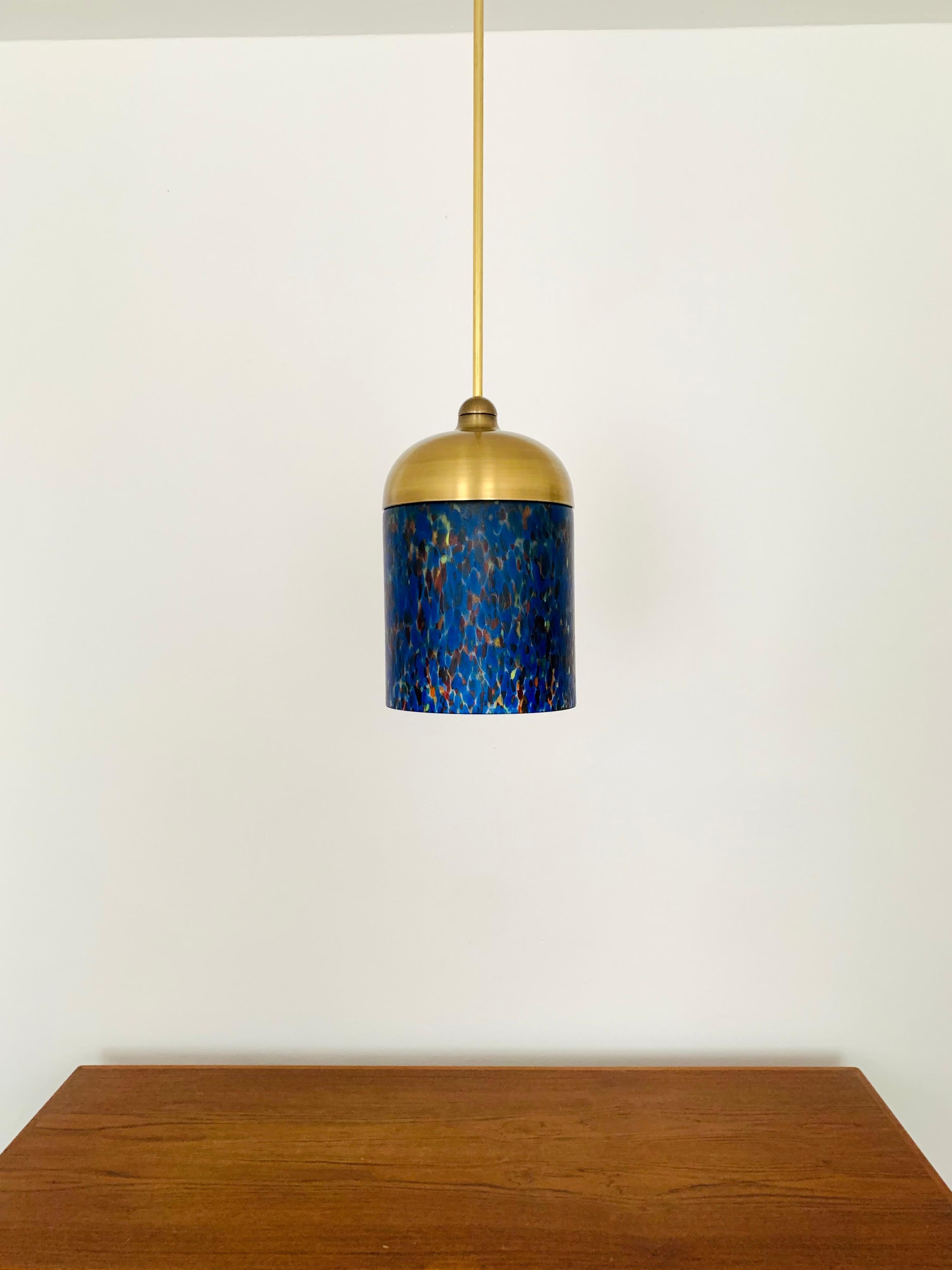 Late 20th Century Glass Pendant Lamp by Peill and Putzler For Sale