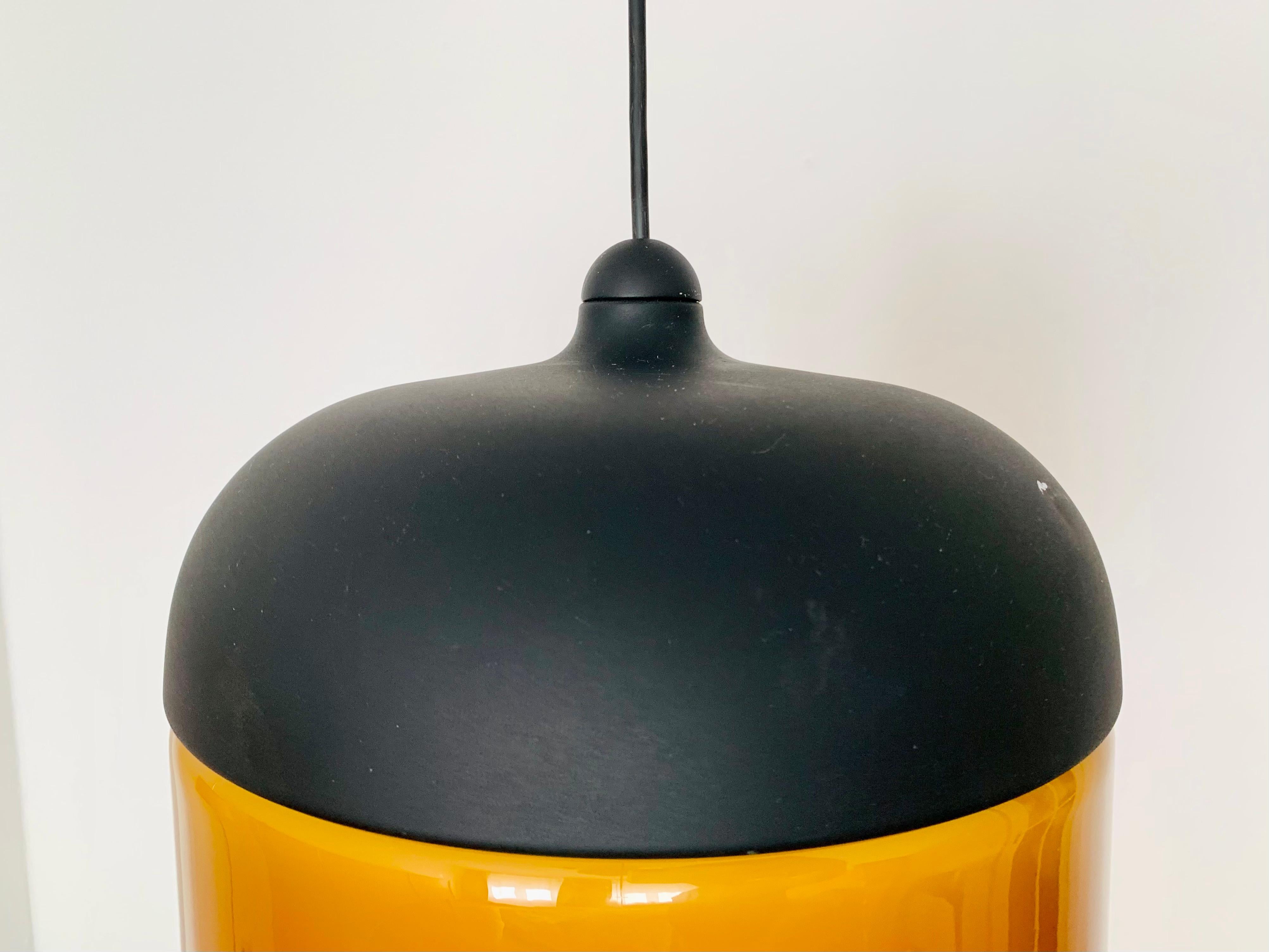 Lámpara colgante de cristal de Peill & Putzler finales del siglo XX en venta