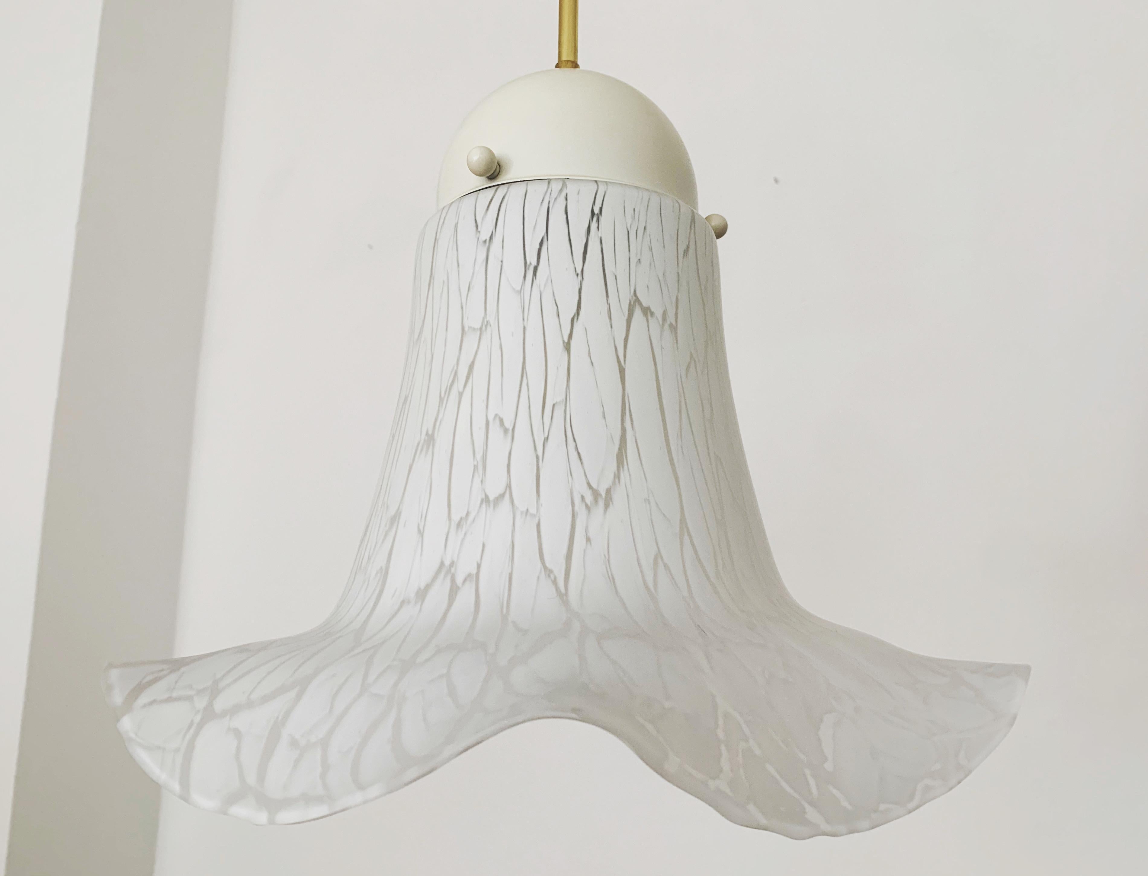 Glass Pendant Lamp by Peill and Putzler For Sale 1