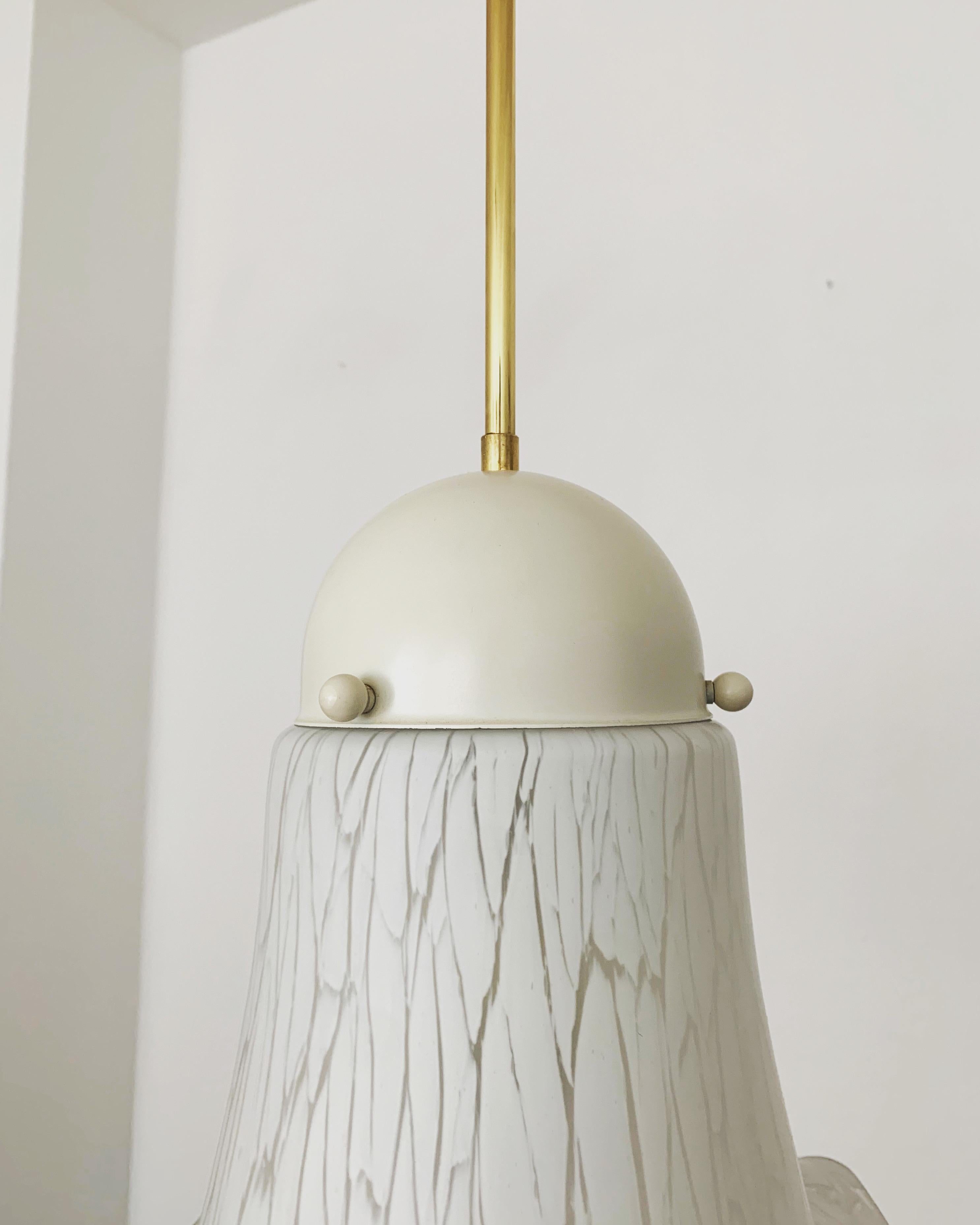 Glass Pendant Lamp by Peill and Putzler For Sale 2