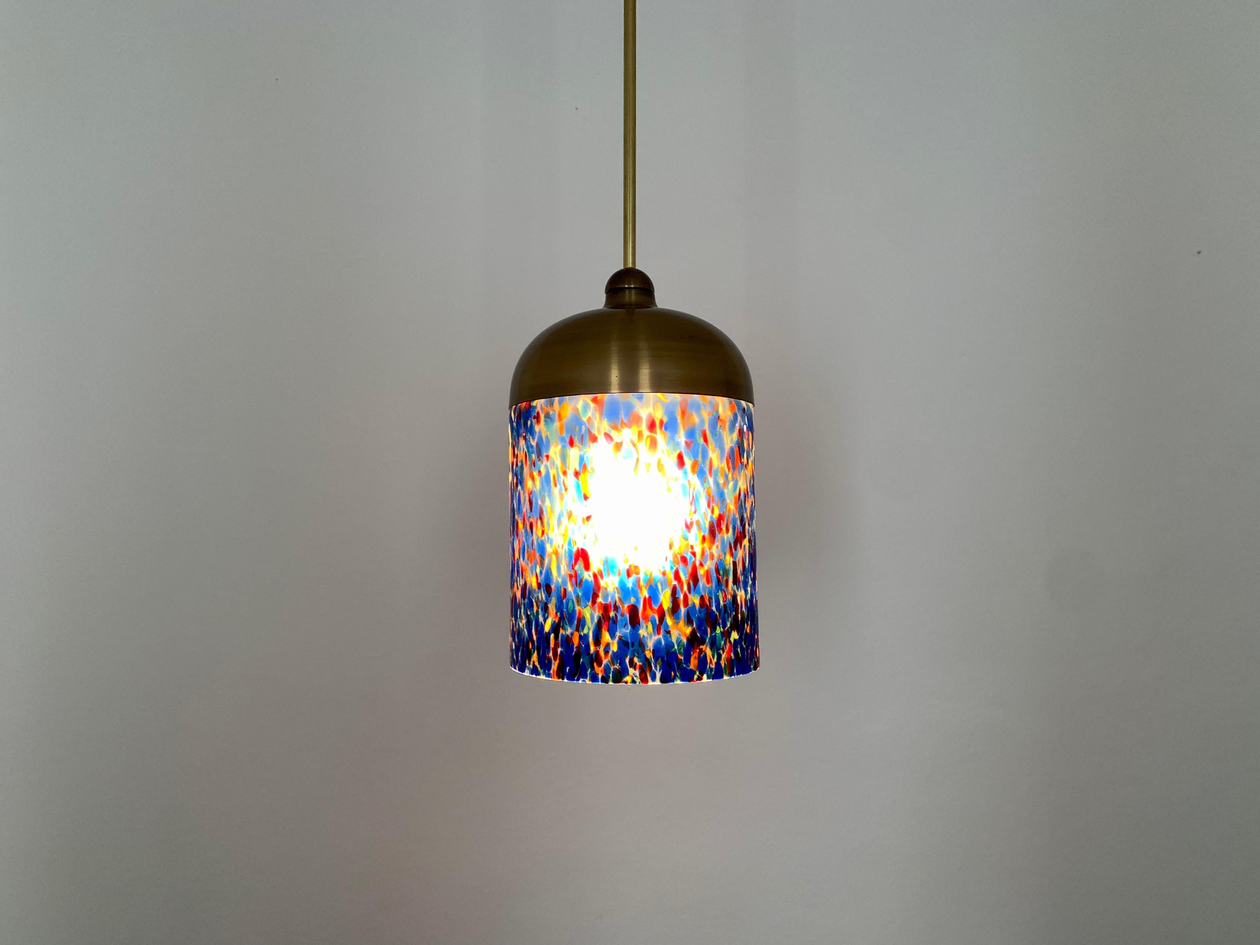 Glass Pendant Lamp by Peill and Putzler For Sale 2