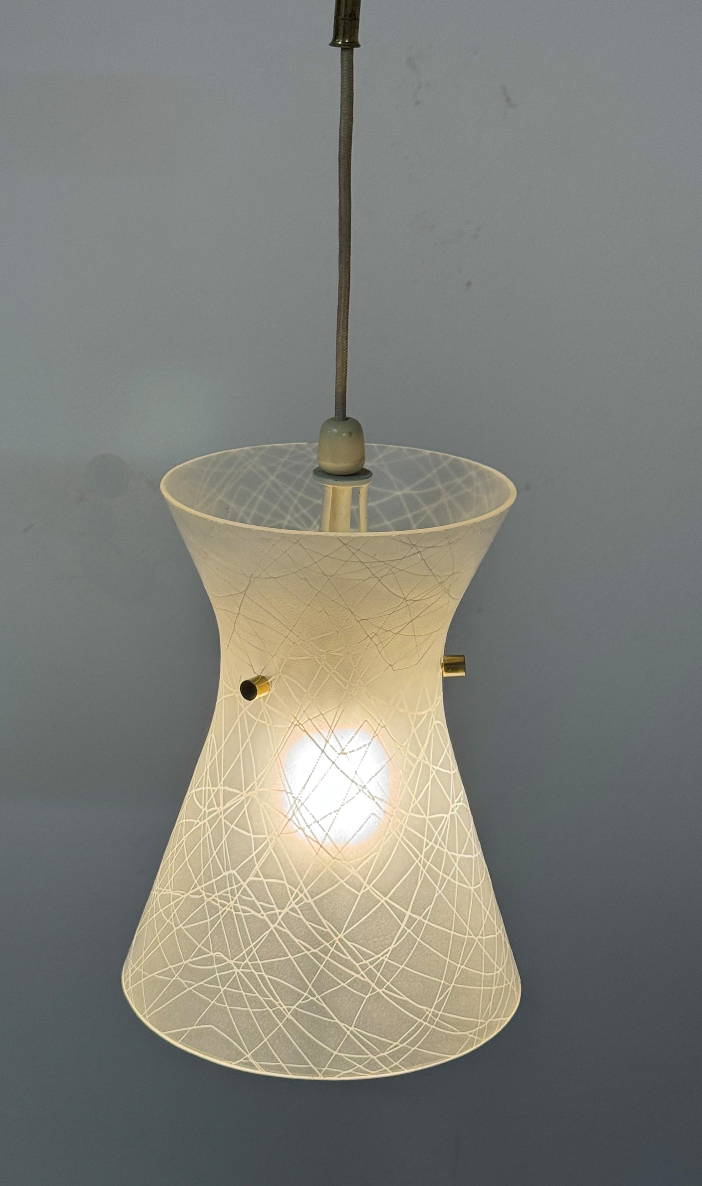 Lampada a sospensione in vetro di Rupert Nikoll in vendita 3