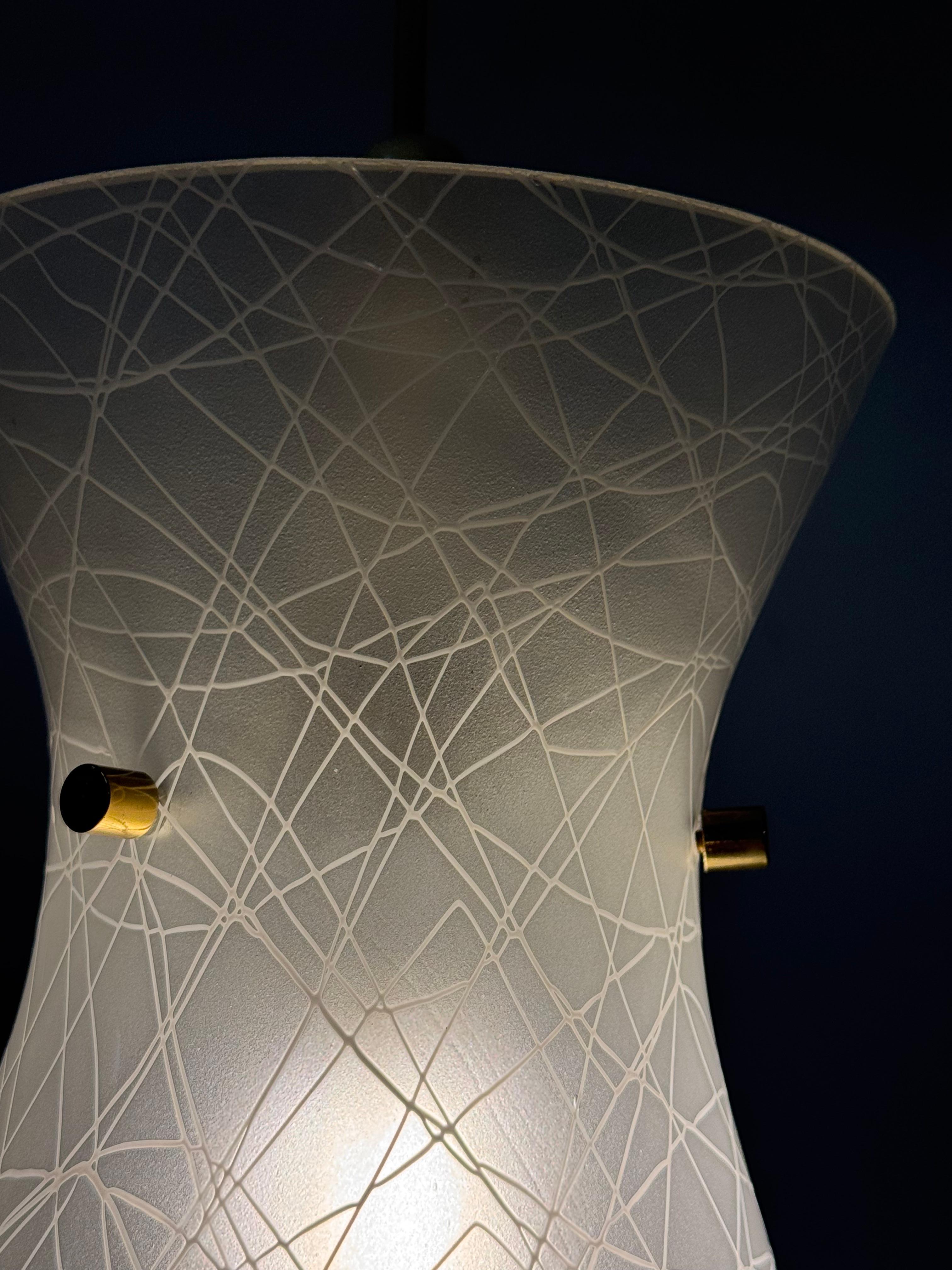 Lampada a sospensione in vetro di Rupert Nikoll in vendita 4