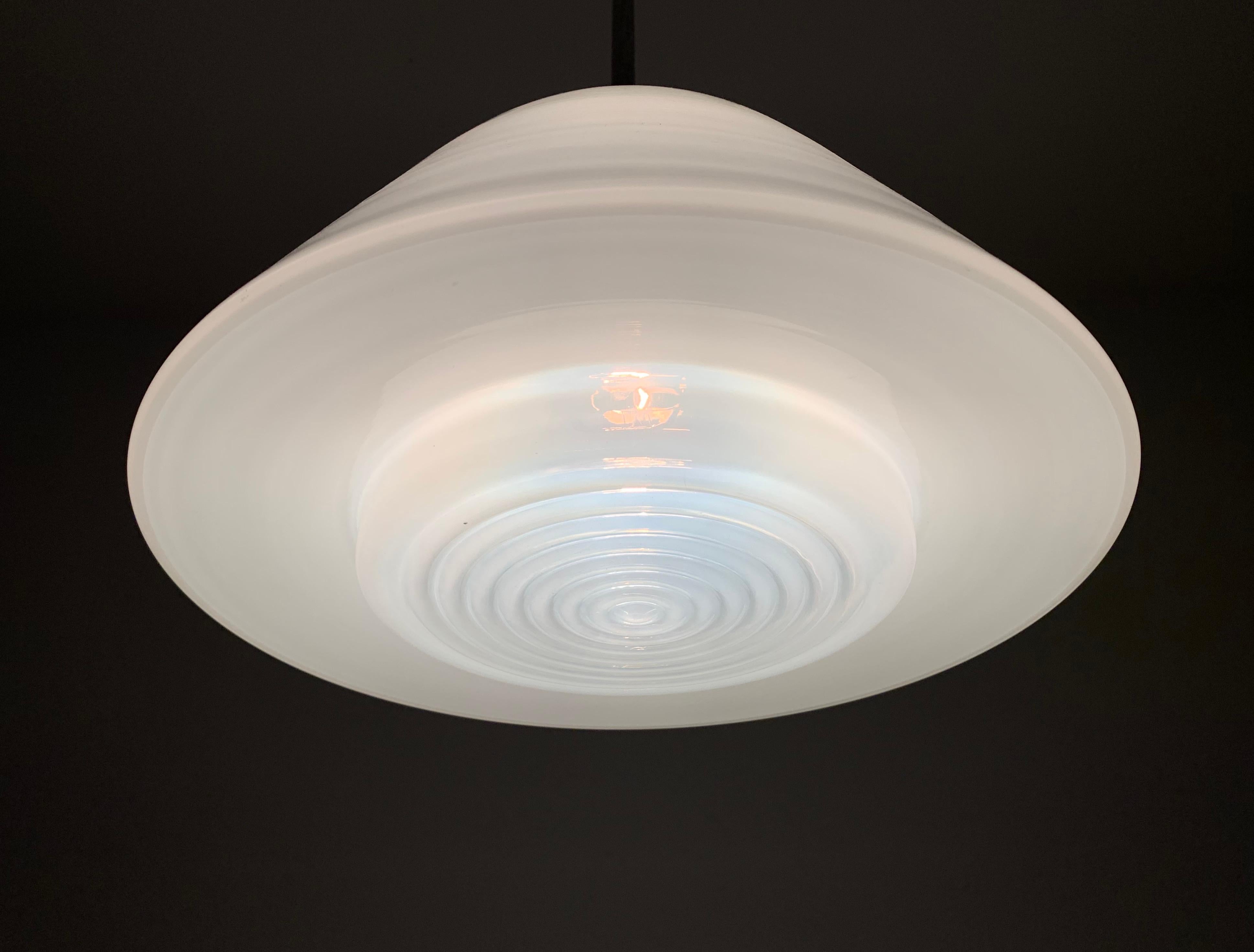 Glass Pendant Lamp by Wilhelm Wagenfeld for Peill and Putzler For Sale 5