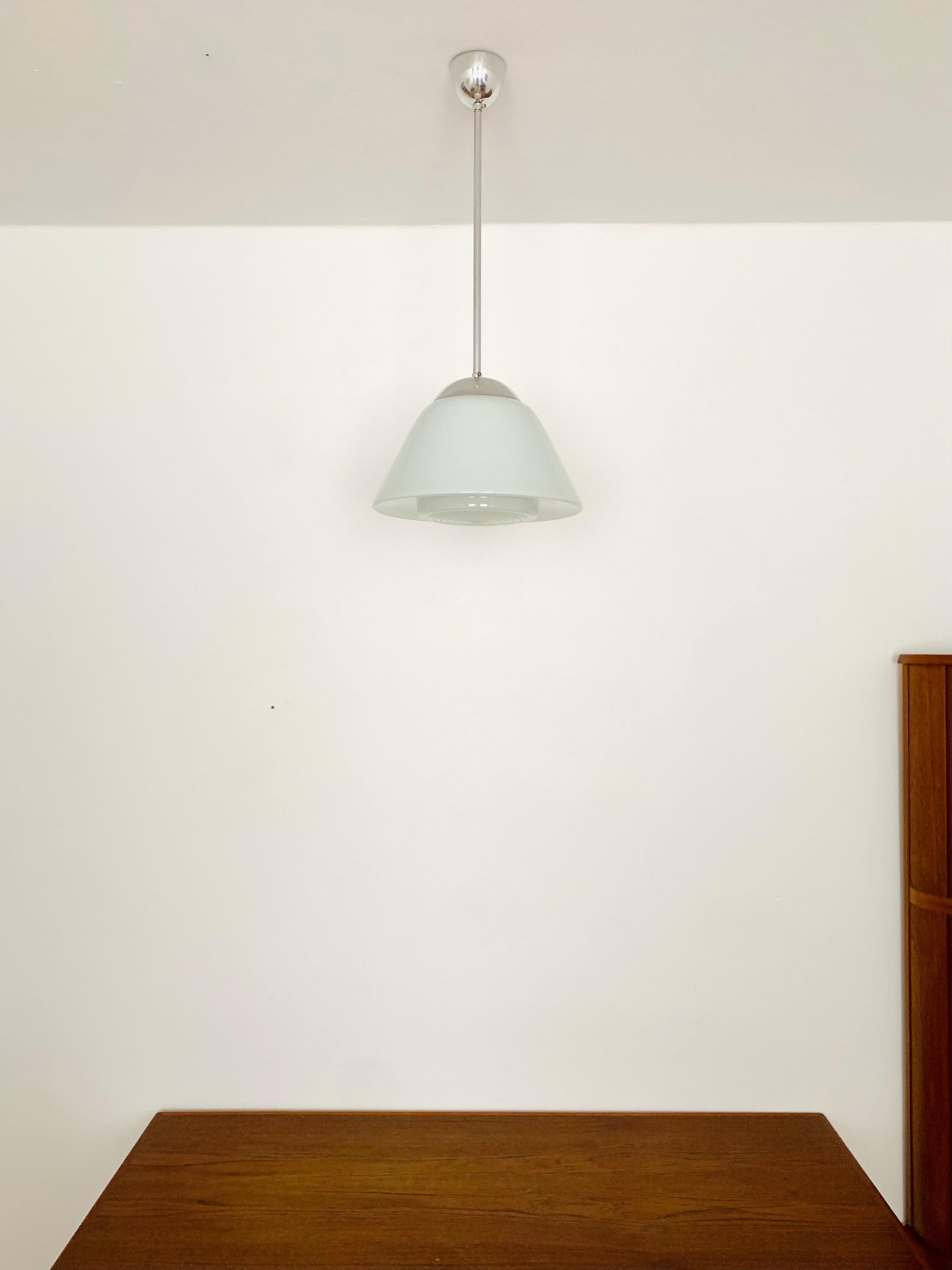 Glass Pendant Lamp by Wilhelm Wagenfeld for Peill and Putzler In Good Condition For Sale In München, DE